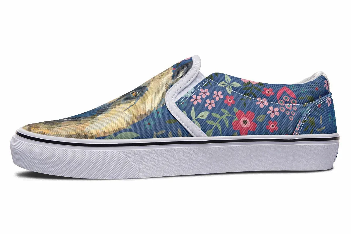 German Shepherd Sweetheart Slip-On Shoes
