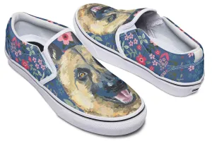 German Shepherd Sweetheart Slip-On Shoes