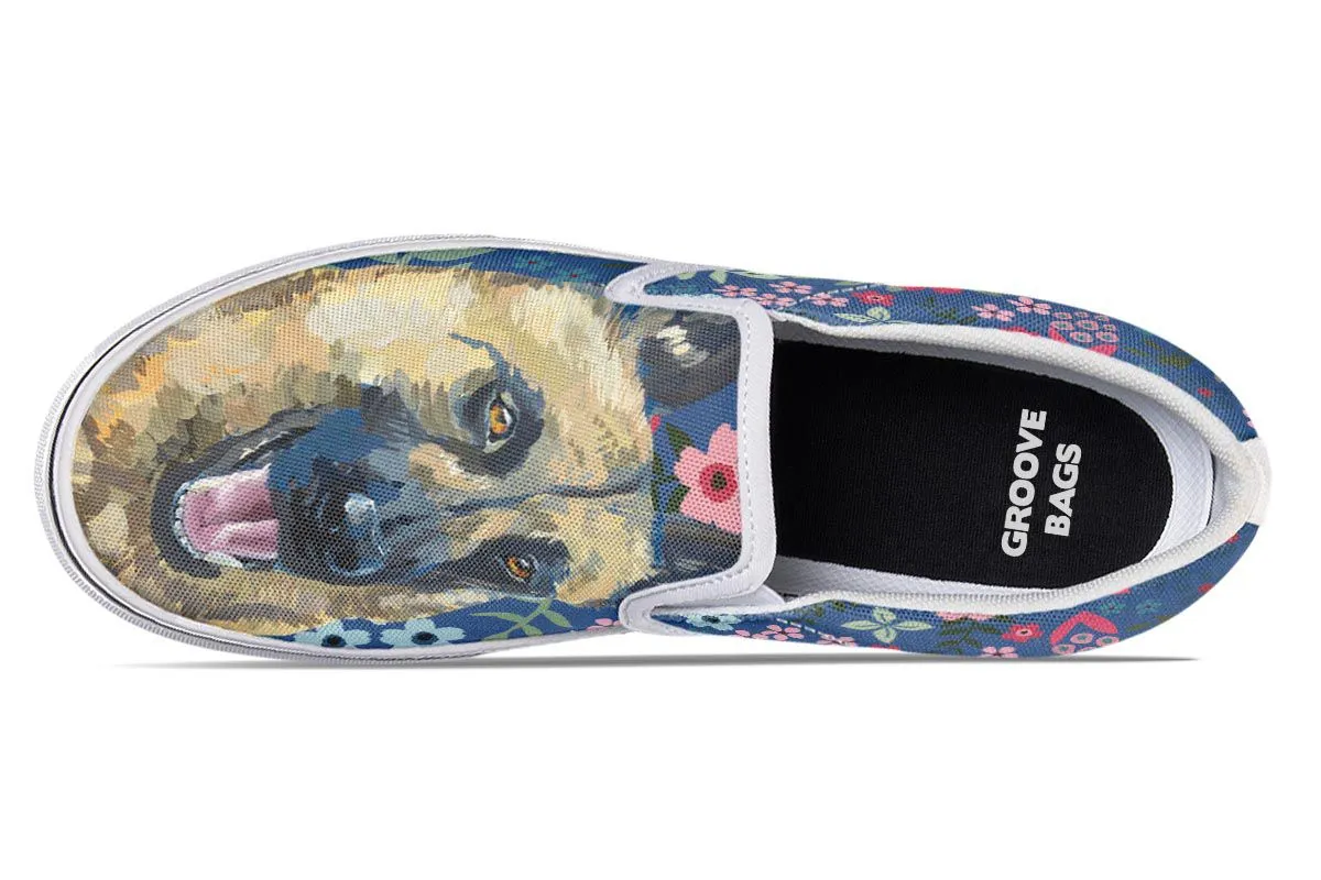 German Shepherd Sweetheart Slip-On Shoes