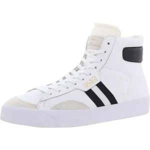 Gervin Mid Mens Lace-Up Leather High-Top Sneakers