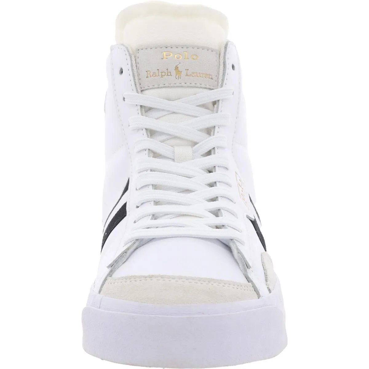 Gervin Mid Mens Lace-Up Leather High-Top Sneakers