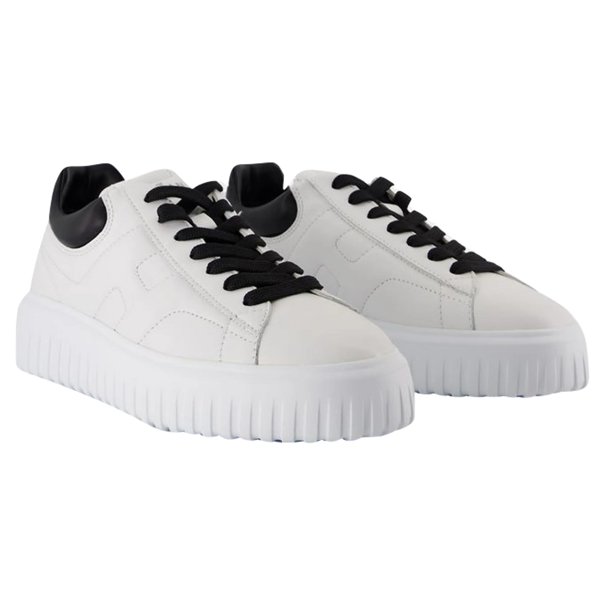 H Stripes Sneakers - Hogan - Leather - White