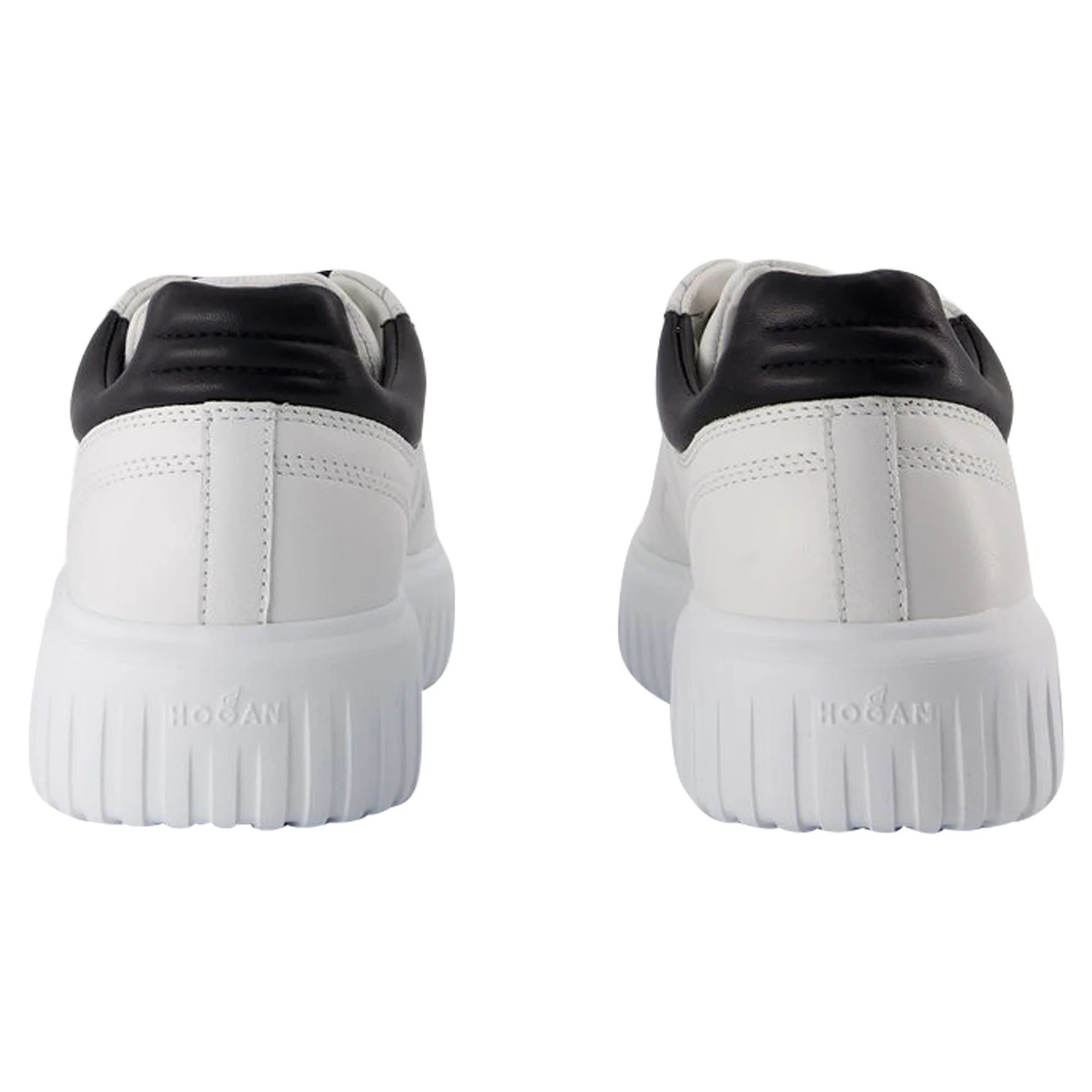 H Stripes Sneakers - Hogan - Leather - White