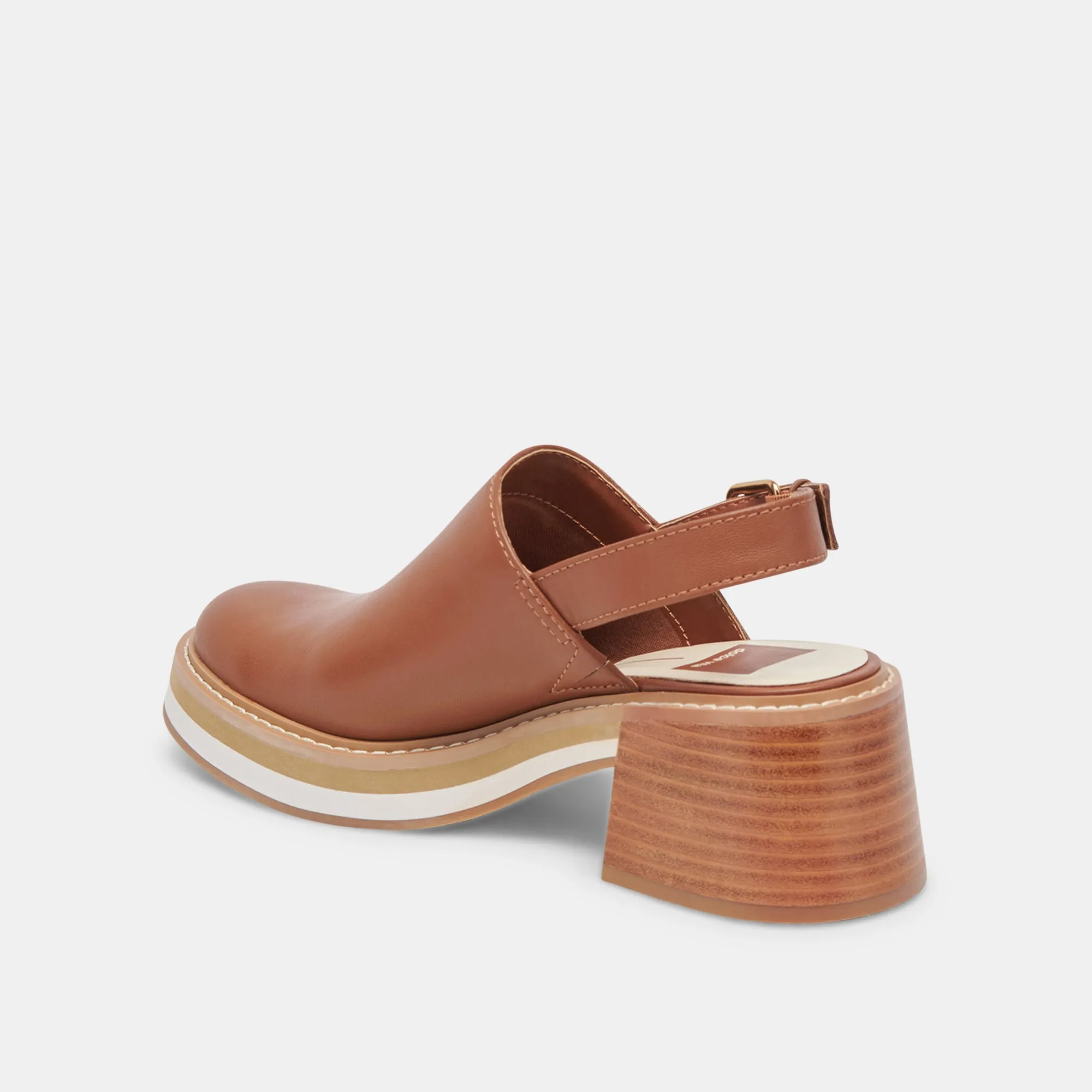 HANIAH HEELS BROWN LEATHER