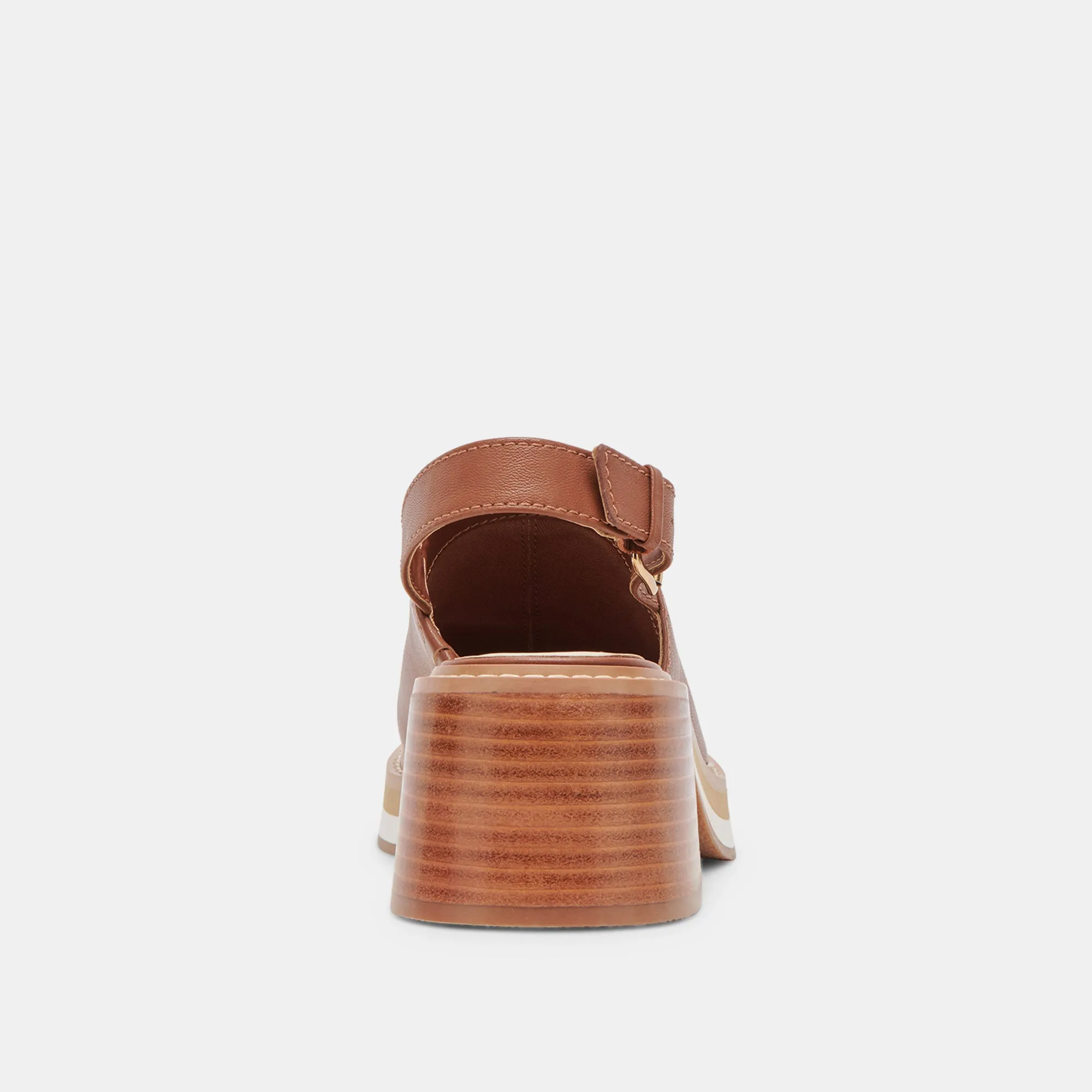 HANIAH HEELS BROWN LEATHER