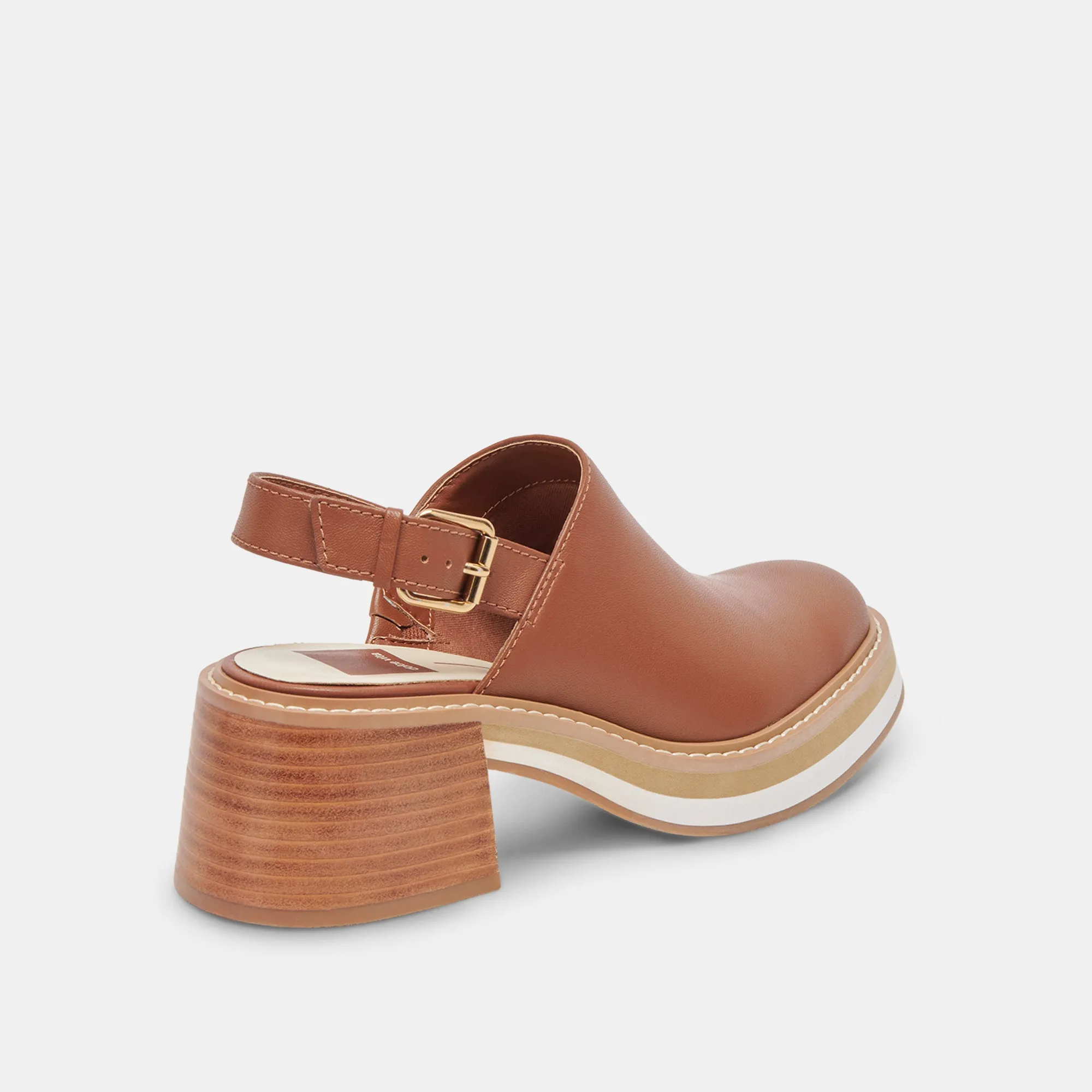 HANIAH HEELS BROWN LEATHER