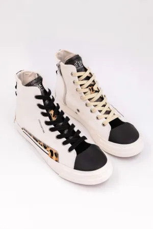 Hi-Top Fox 1 Shoes In Black/white