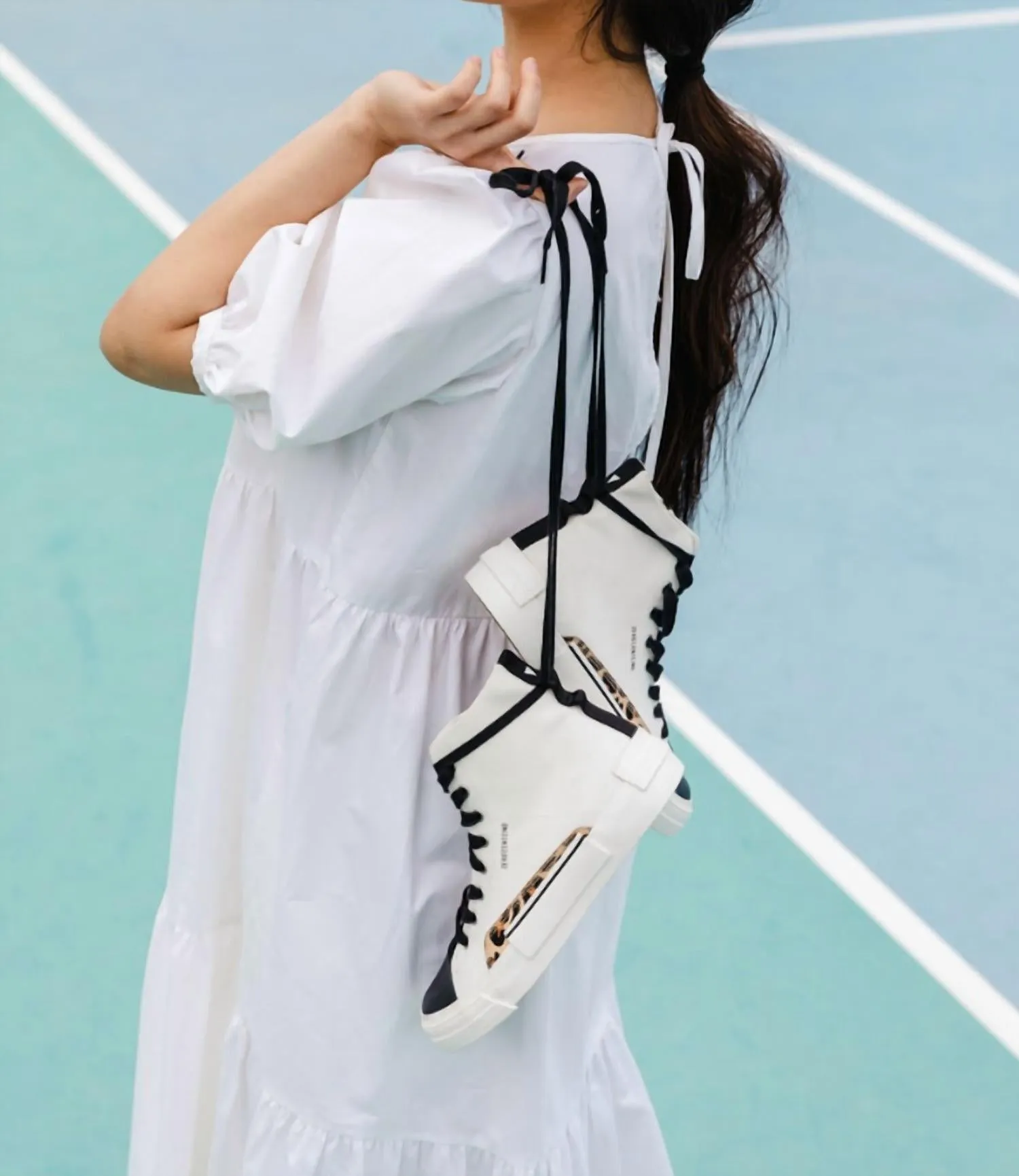 Hi-Top Fox 1 Shoes In Black/white