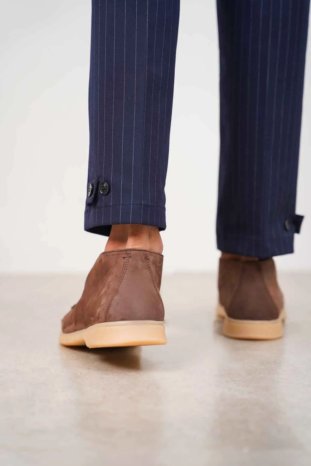 HIGH-TOP LEATHER LOAFERS