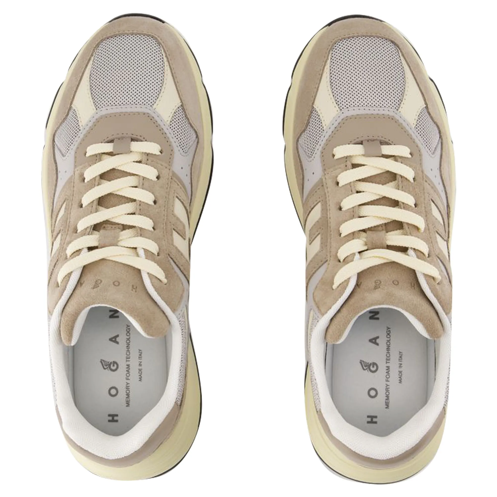 Hogan Hyperlight Sneakers - Hogan - Leather - Khaki