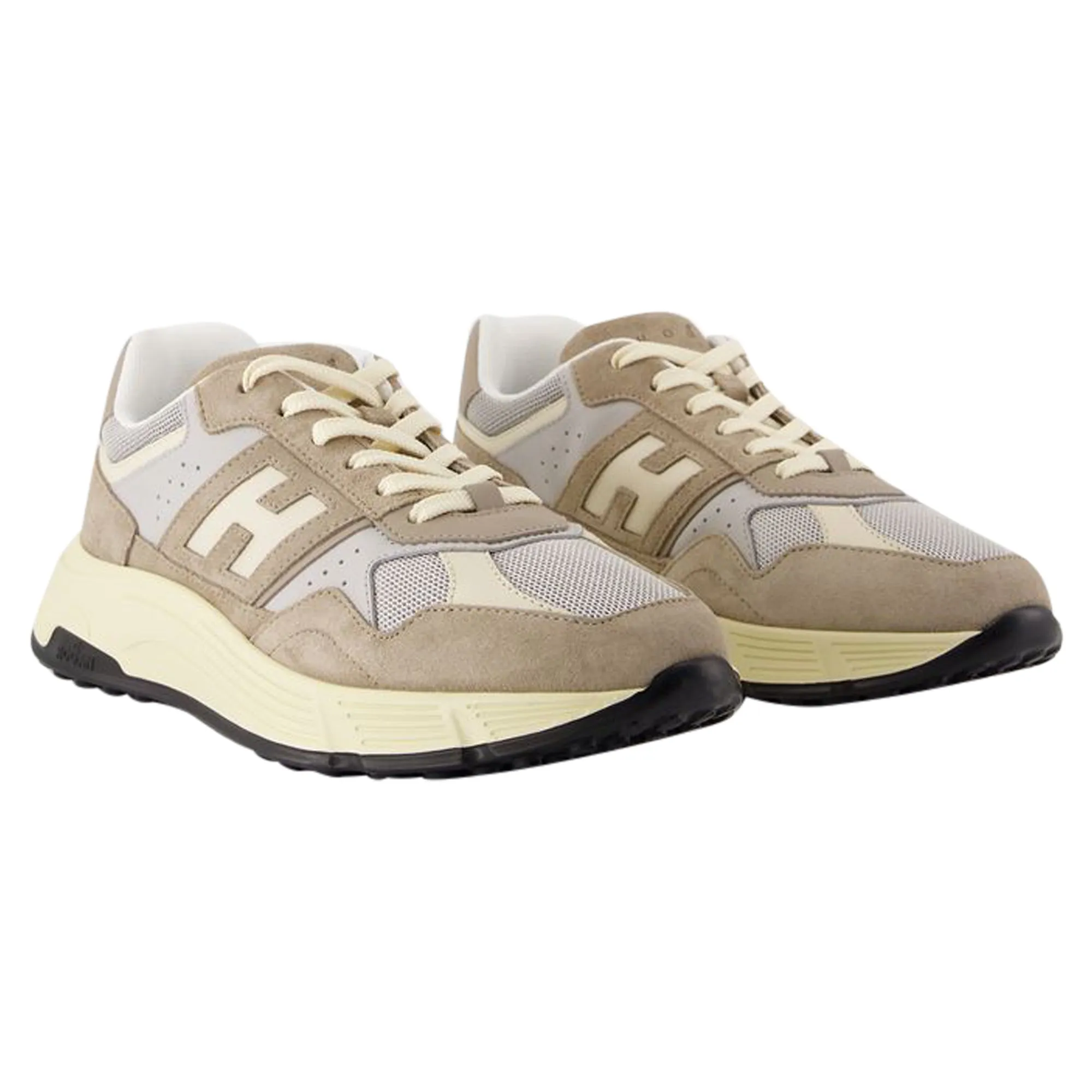 Hogan Hyperlight Sneakers - Hogan - Leather - Khaki