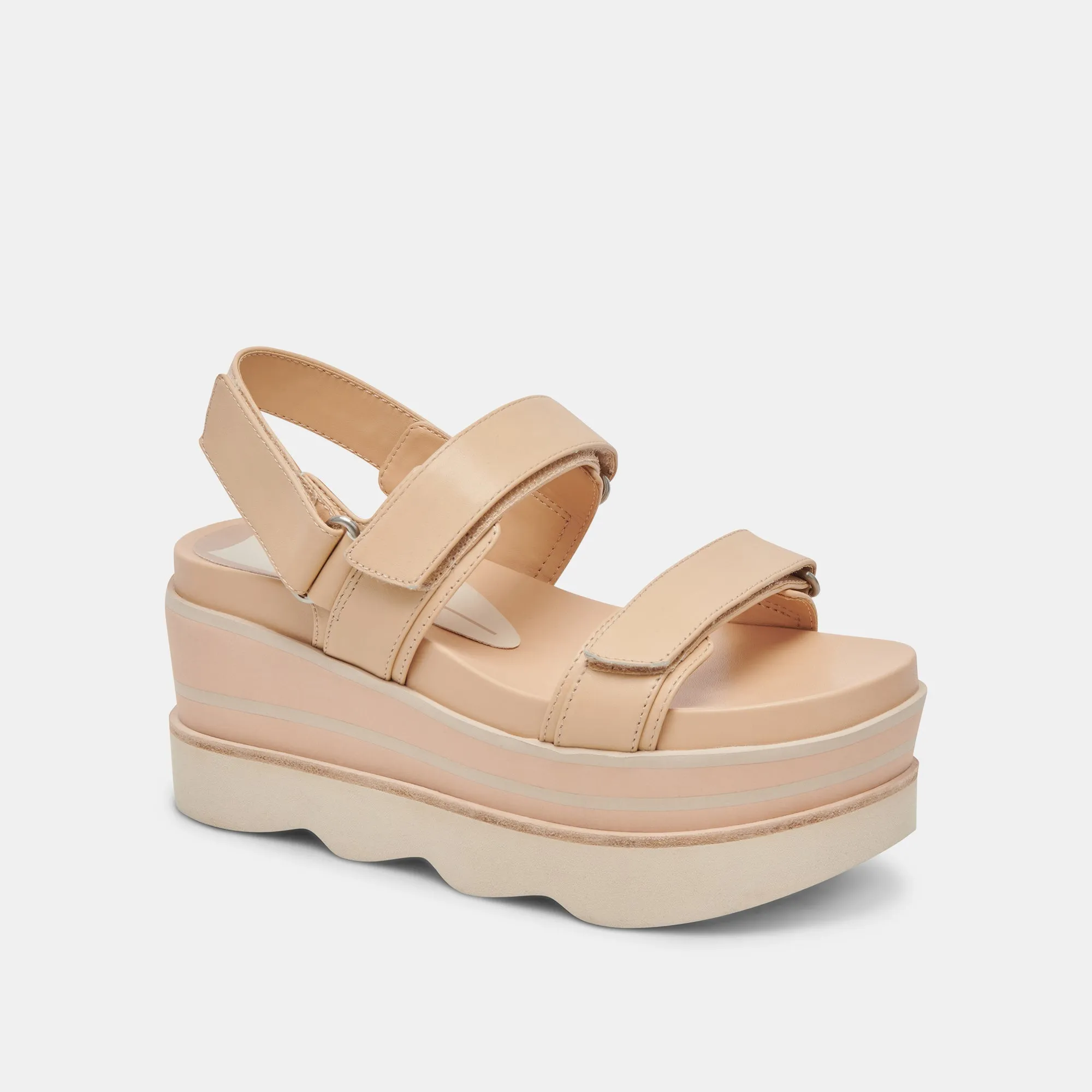 IZAK SANDALS FRENCH VANILLA LEATHER