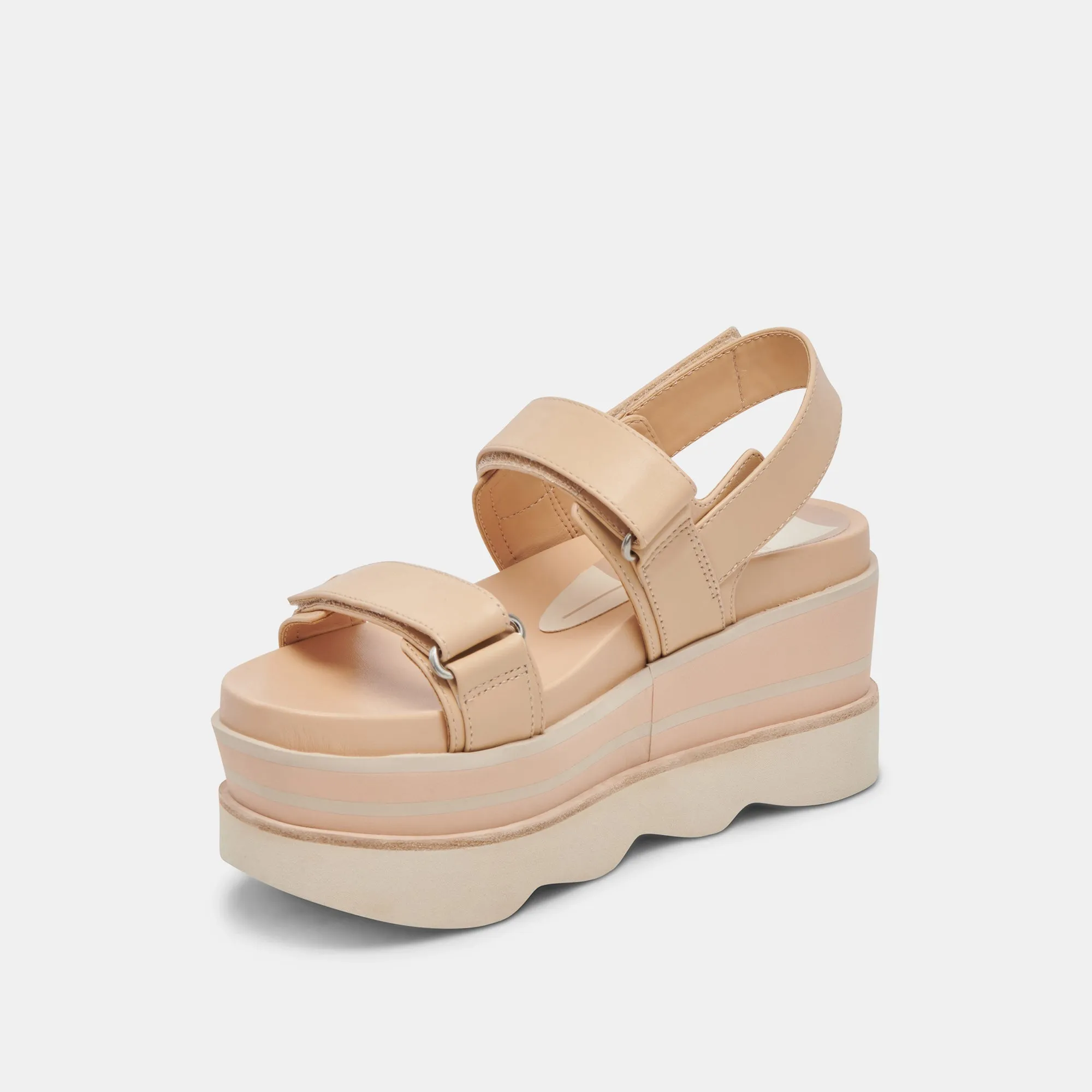 IZAK SANDALS FRENCH VANILLA LEATHER