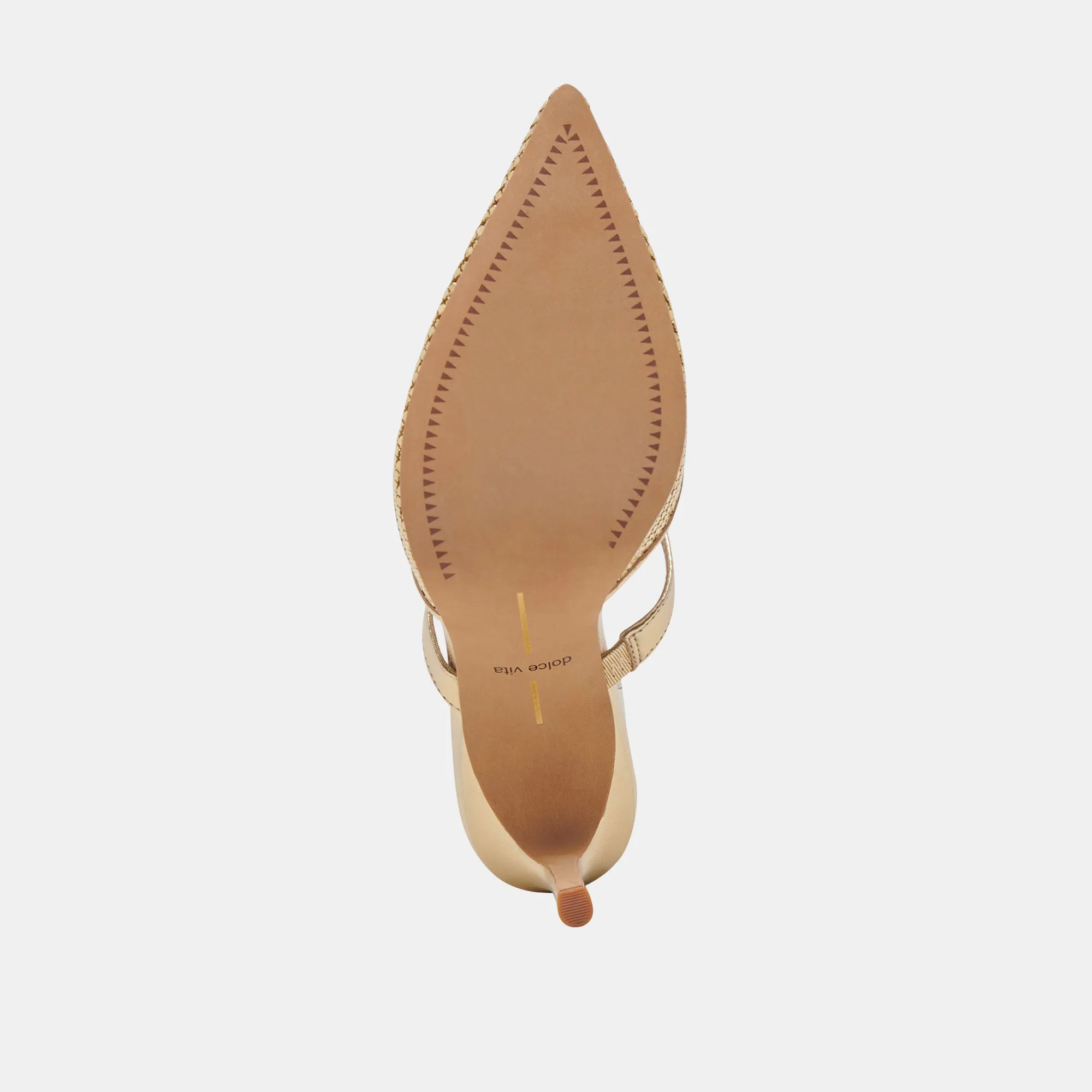 KANIKA MESH HEELS GOLD METALLIC MESH