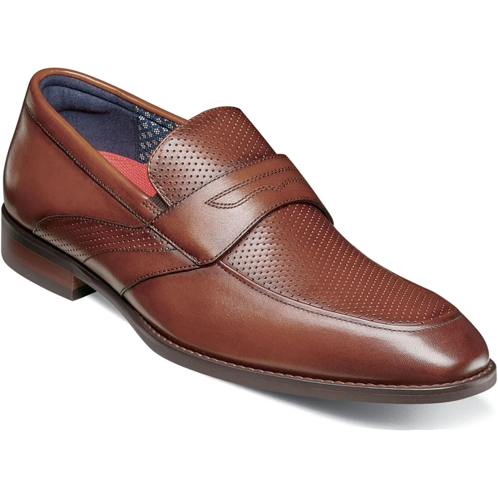KARNES Mens Leather Slip on Loafers