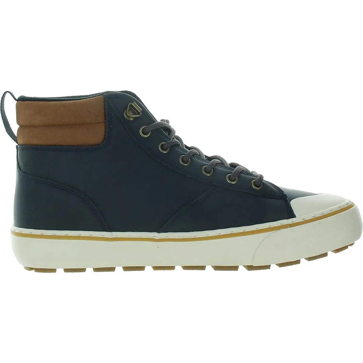 Key Mens Lace-Up Man Made High-Top Sneakers