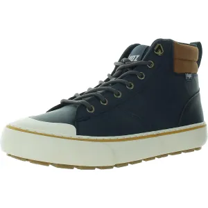 Key Mens Lace-Up Man Made High-Top Sneakers
