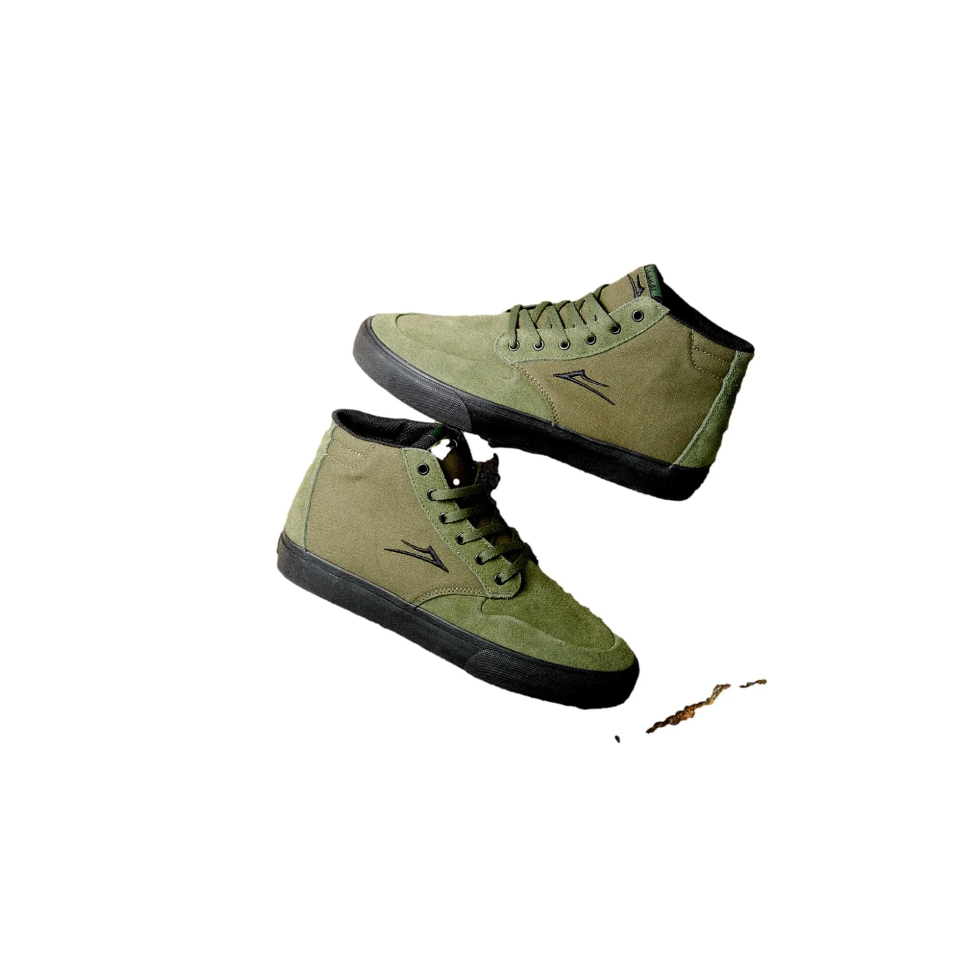 Lakai Riley 3 High Olive/Black Suede  MS424-0095-A00 Men's