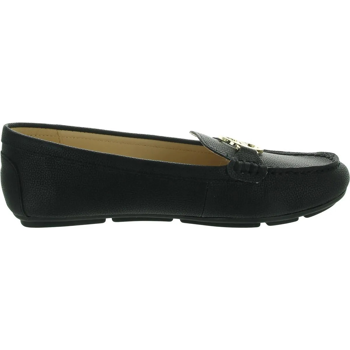 Layne Womens Embellished Faux Leather Loafers