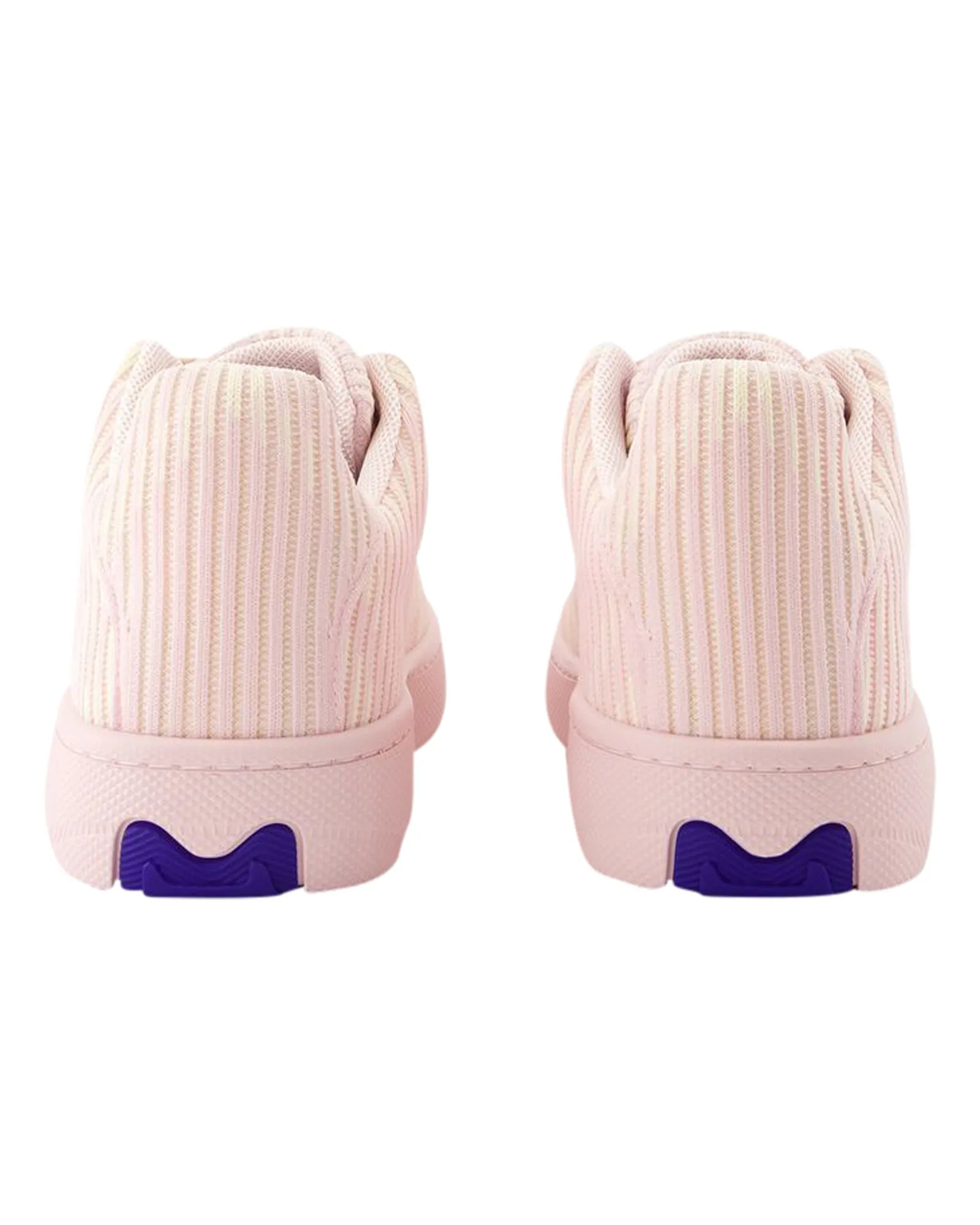 LF Box Knit Sneakers - Burberry - Synthetic - Pink