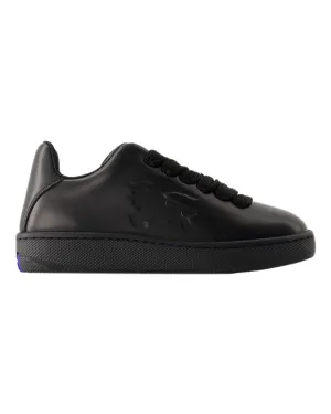 LF Box Sneakers - Burberry - Leather - Black