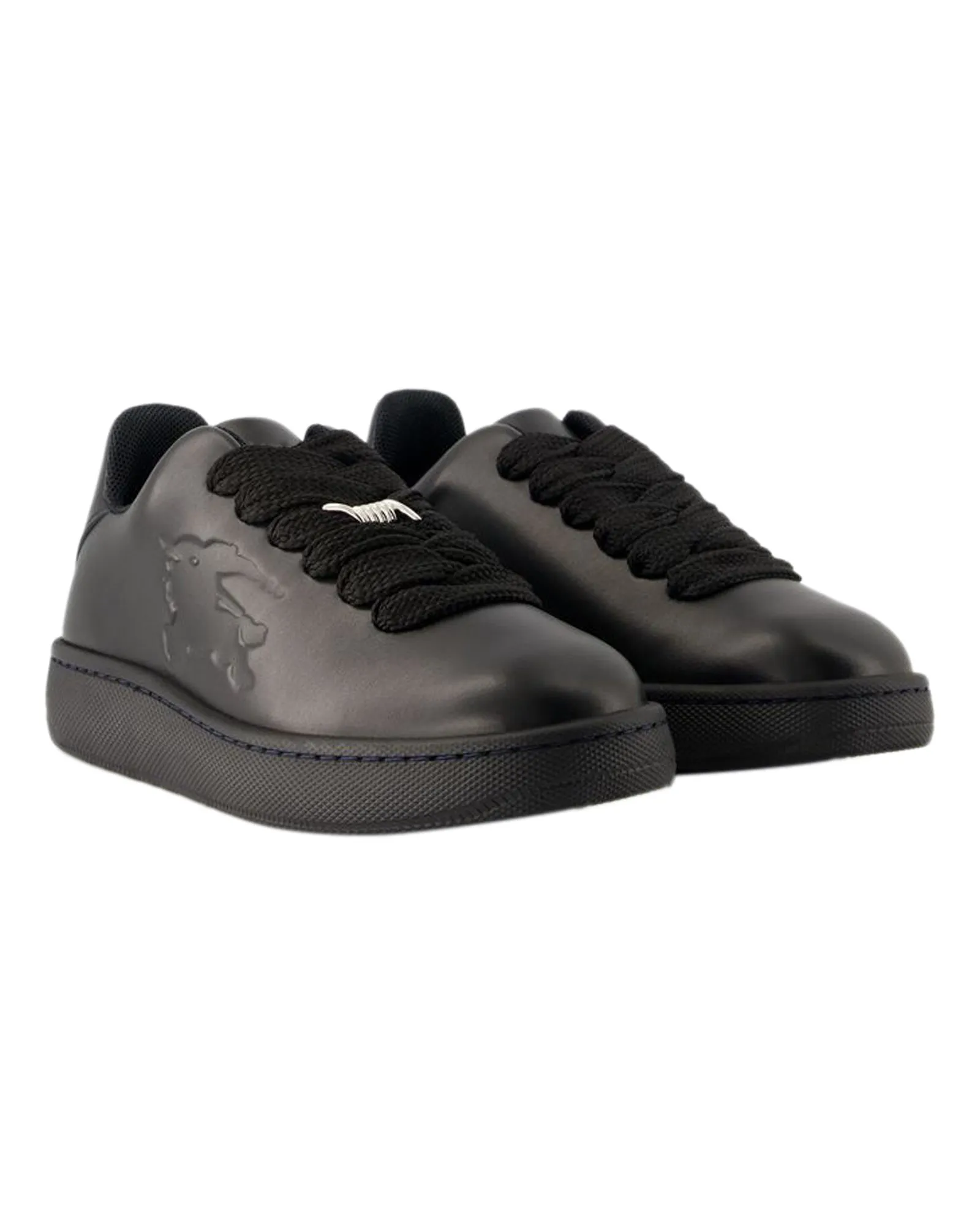 LF Box Sneakers - Burberry - Leather - Black