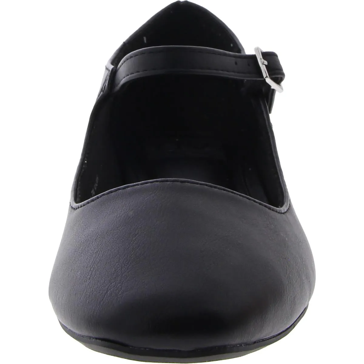 Mackee Womens Faux Leaher Slip On Mary Janes