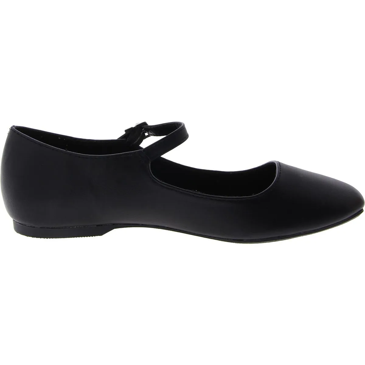 Mackee Womens Faux Leaher Slip On Mary Janes