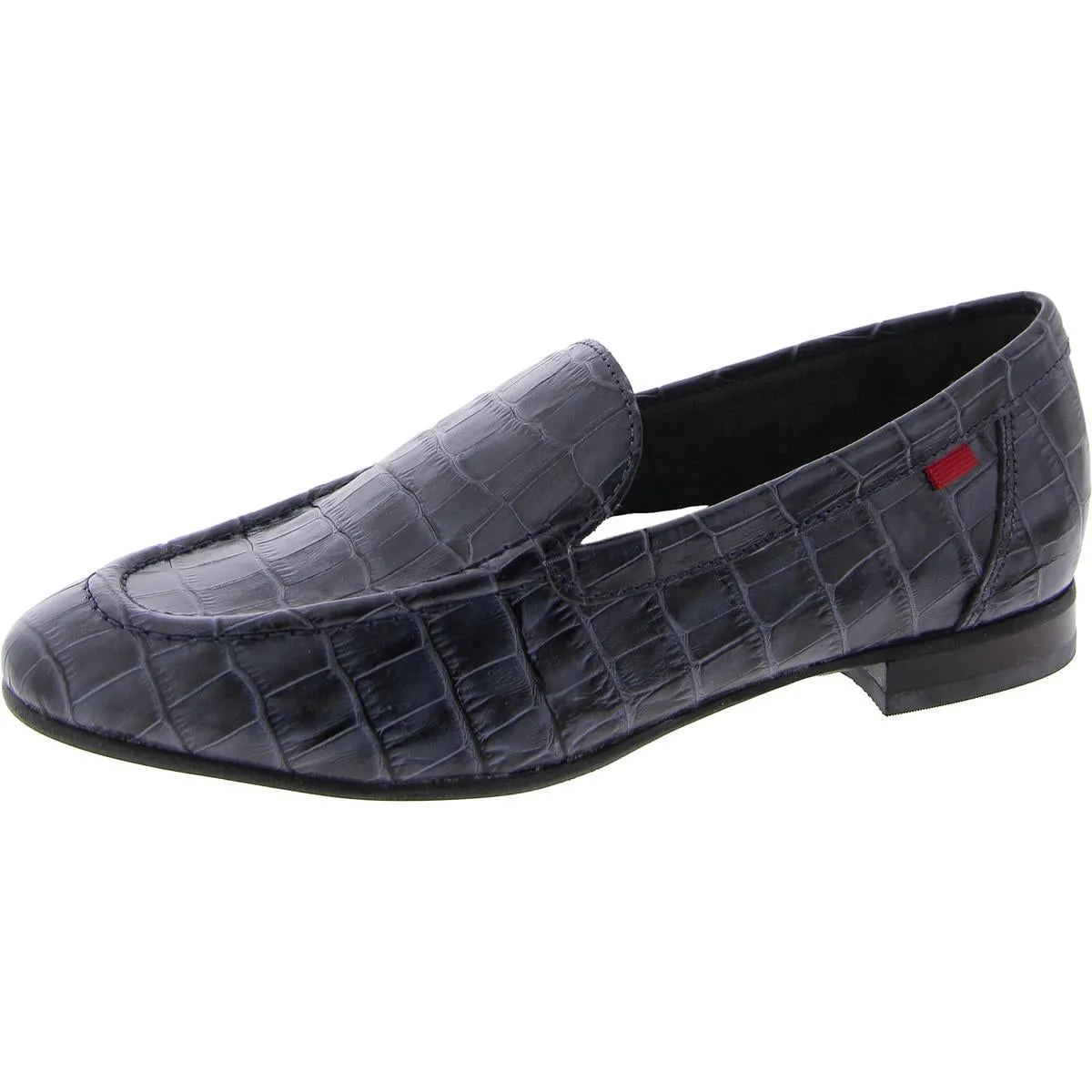 Madison Ave Womens Leather Slip-On Loafers