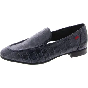 Madison Ave Womens Leather Slip-On Loafers