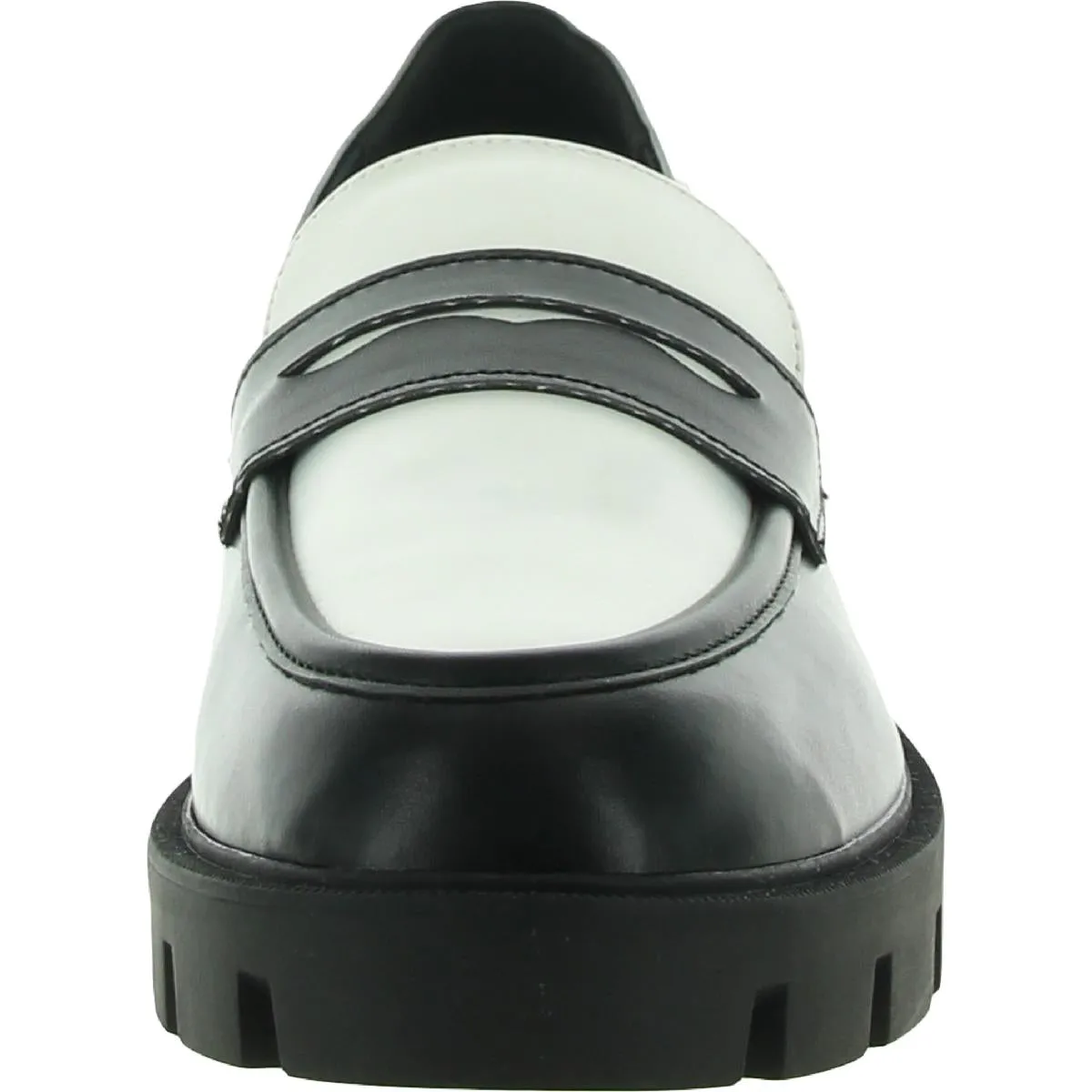 MAIBEL Womens Faux Leather Slip On Loafers