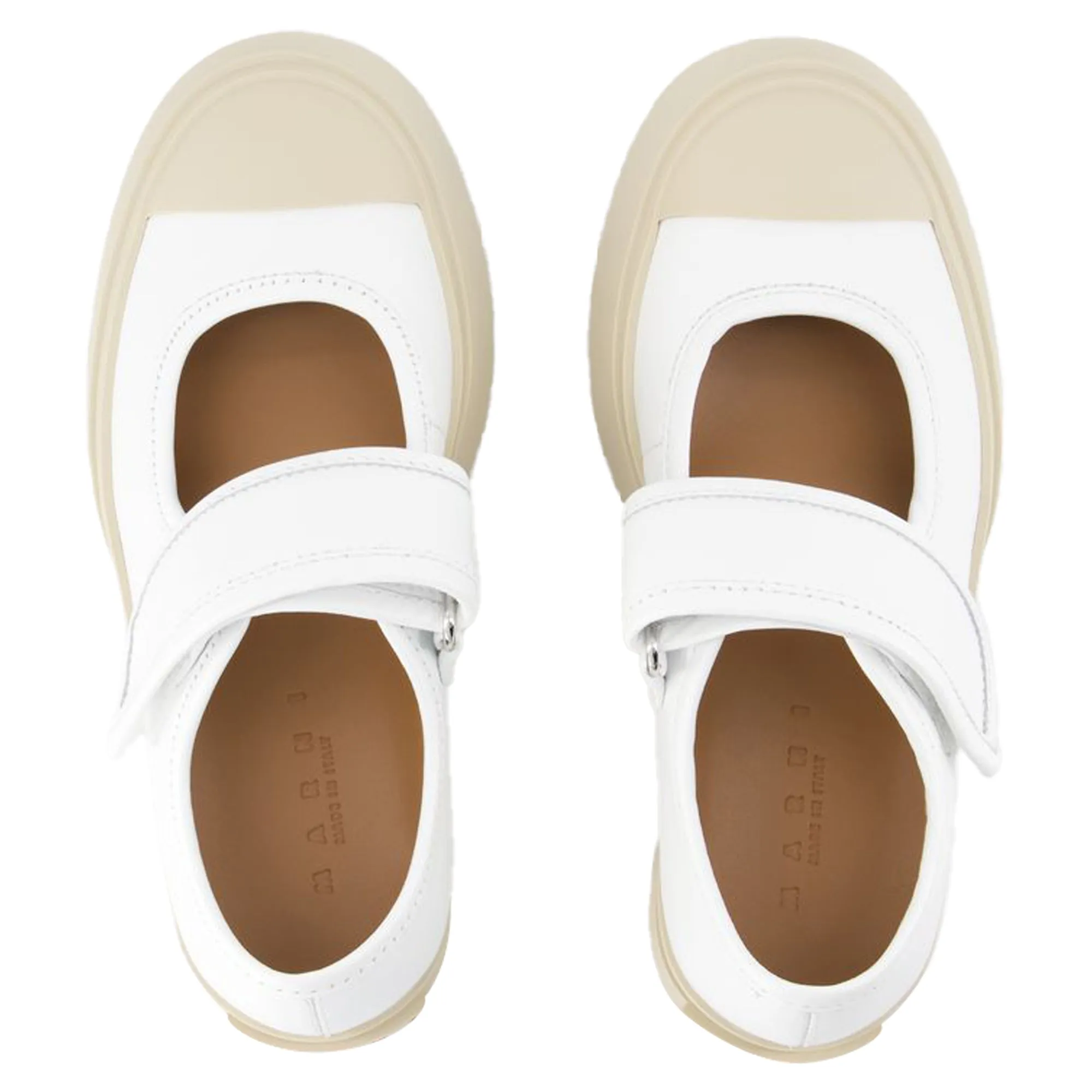 Mary Jane Sneakers - Marni - Leather - White