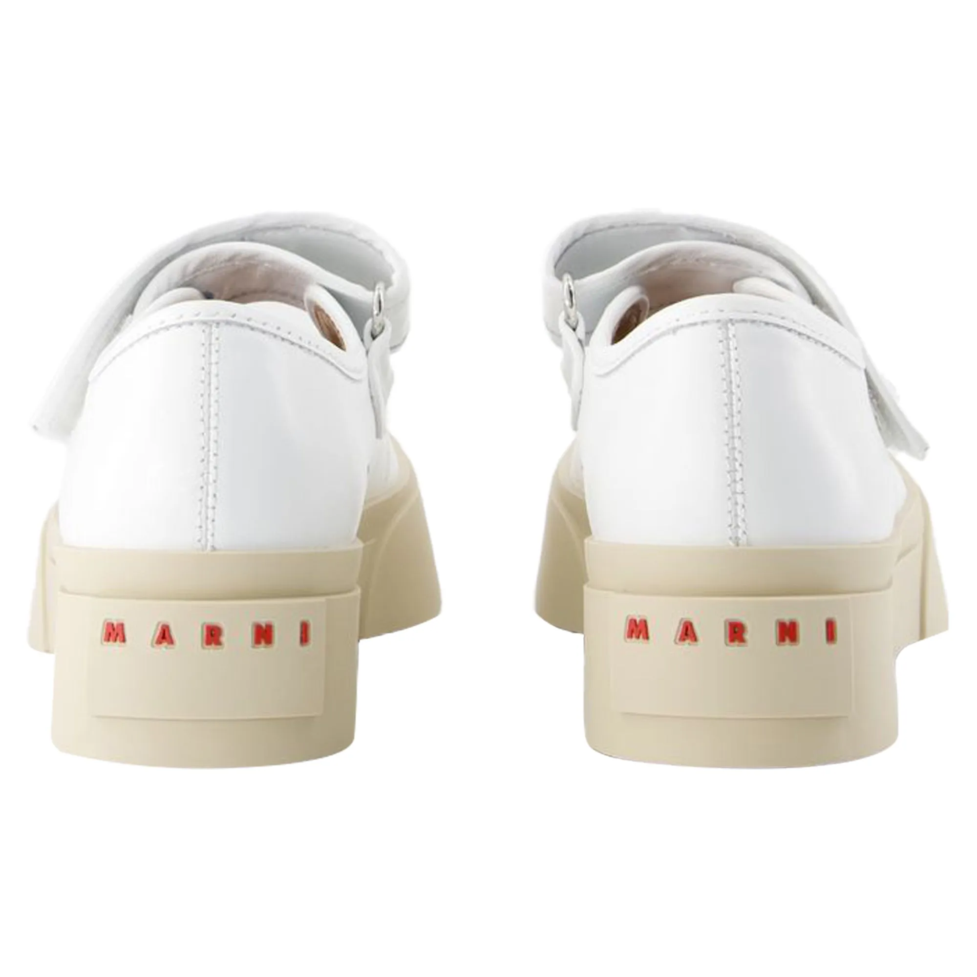 Mary Jane Sneakers - Marni - Leather - White