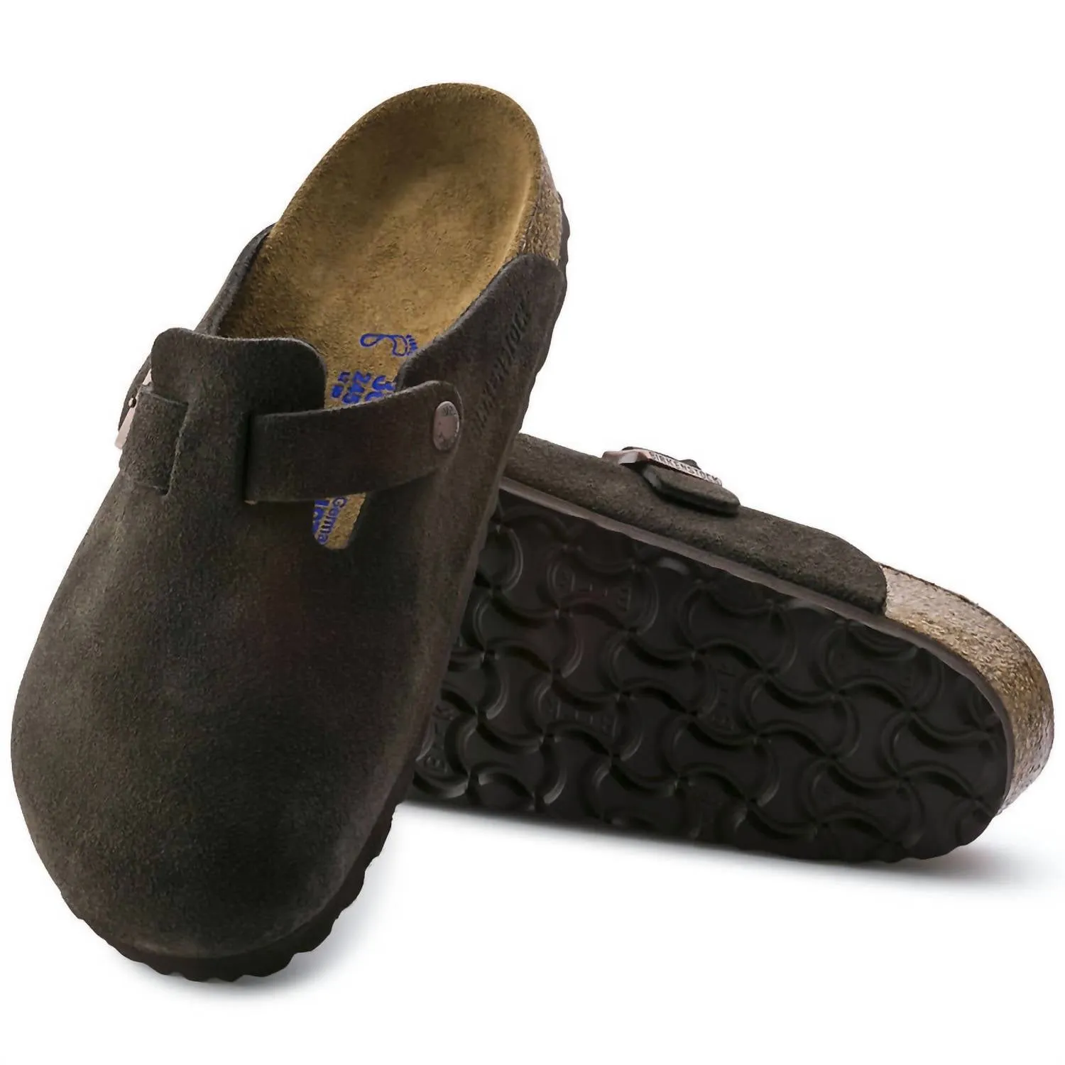 Men's Boston Leather Clogs - Medium/narrow In Mocha