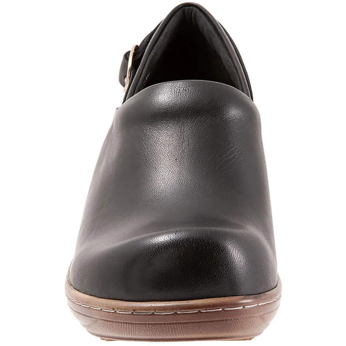 Minna Womens Leather Slip On Clogs