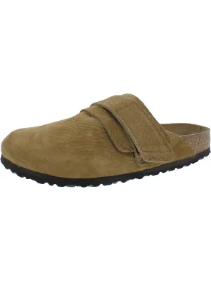 Nagoya Womens Nubuck Leather Pebbled Clogs