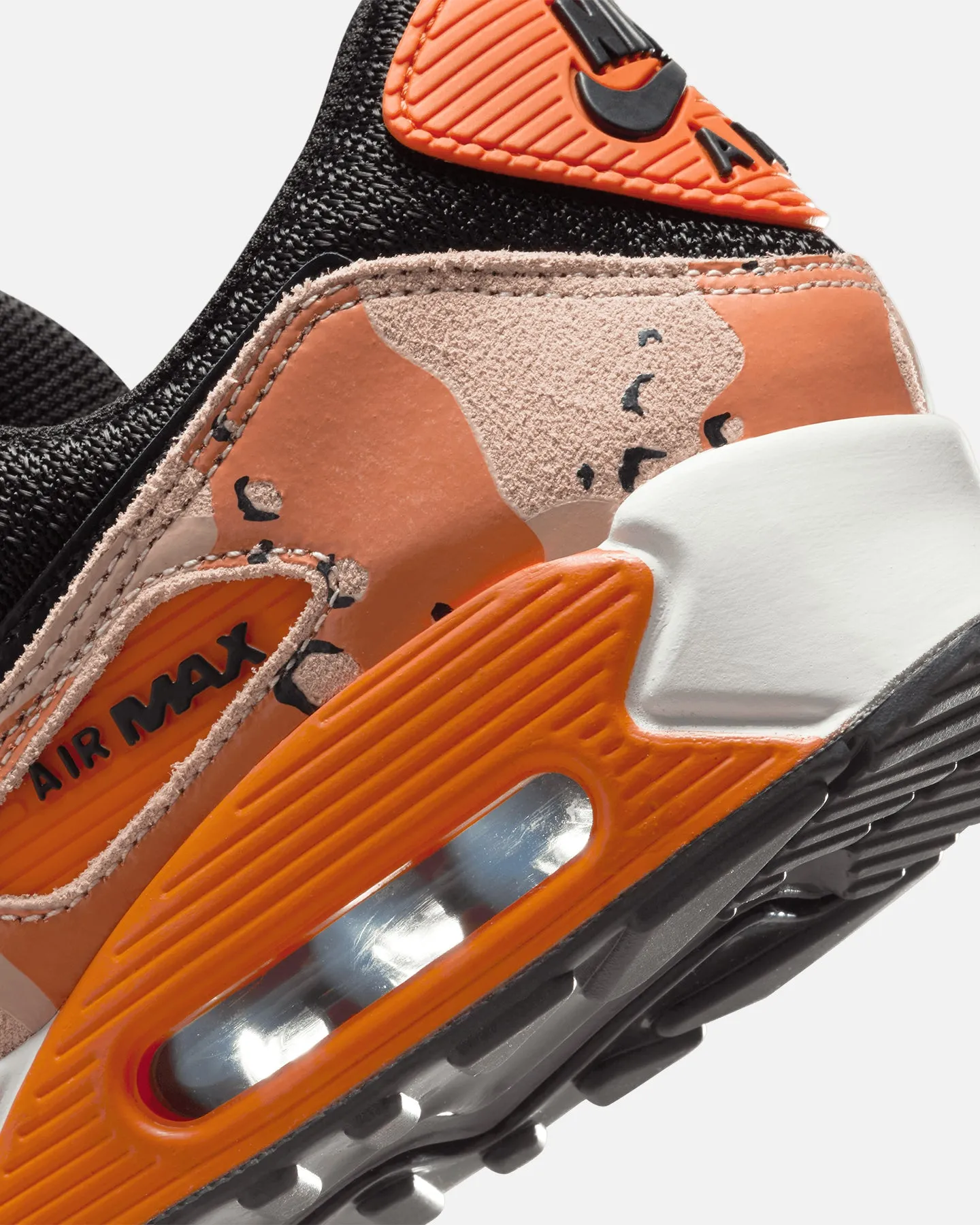 Nike Air Max 90 Premium "Camo" Beige/Black/Safety Orange