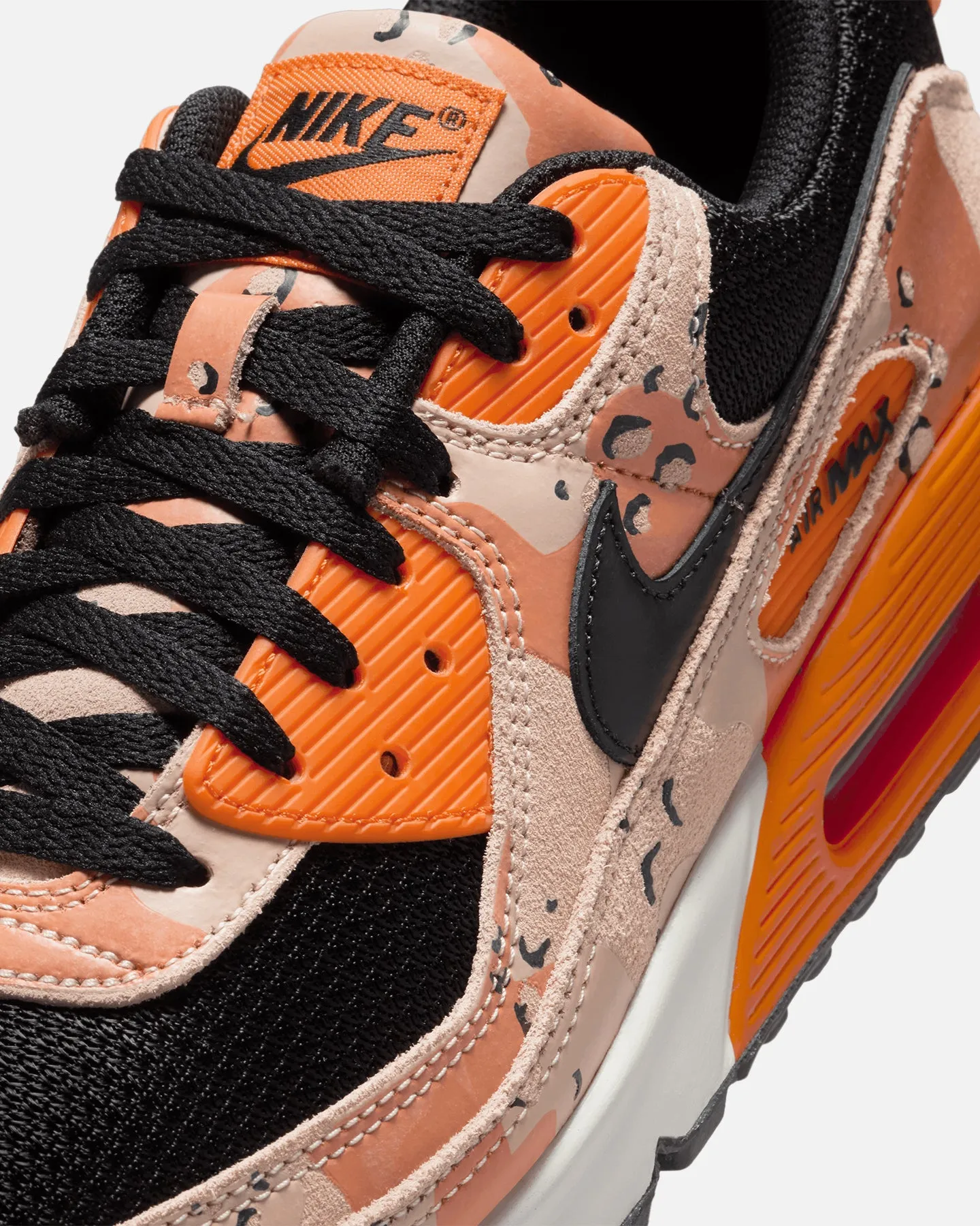Nike Air Max 90 Premium "Camo" Beige/Black/Safety Orange