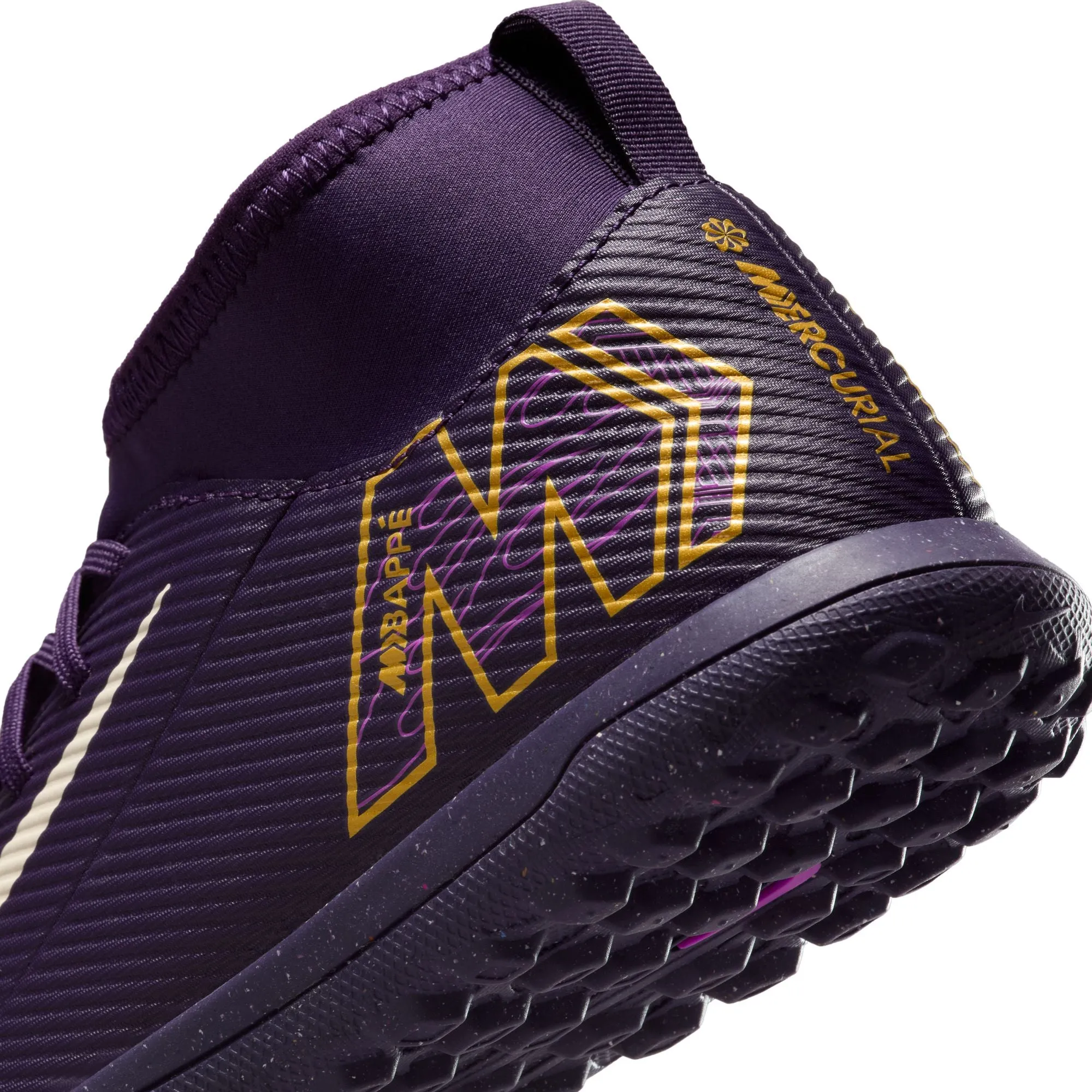 Nike Junior Zoom Superfly 9 Club KM FG Firm Ground Cleats - Grand Purple/Pale Ivory