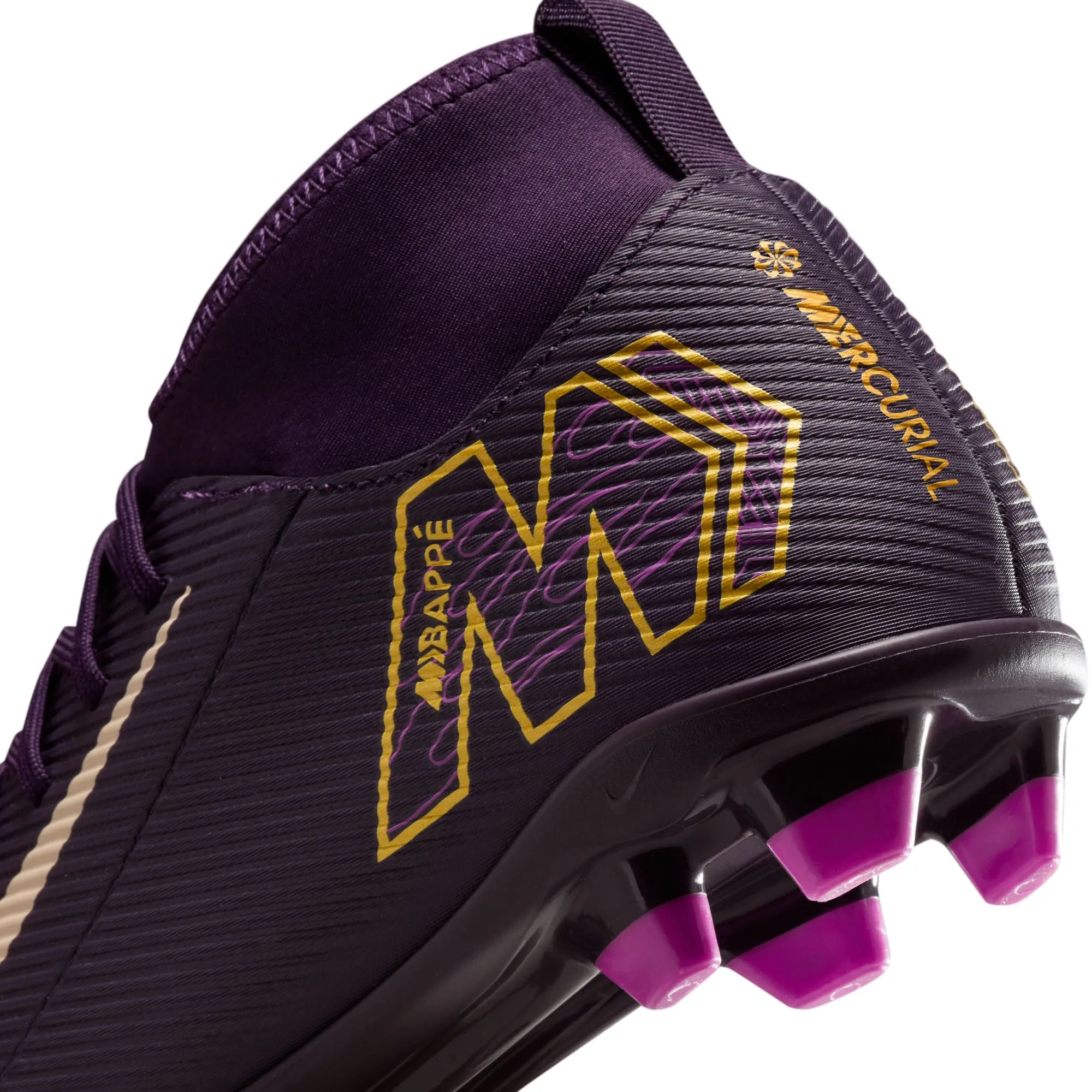 Nike Junior Zoom Superfly 9 Club KM FG Firm Ground Cleats - Grand Purple/Pale Ivory
