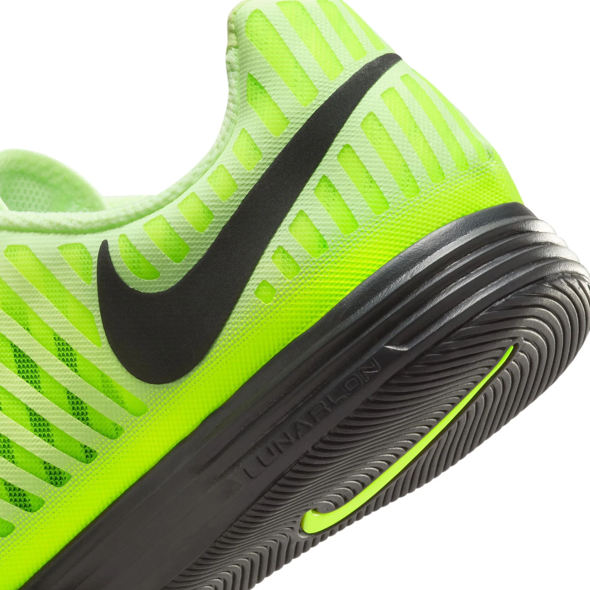 Nike Lunargato II  IN Indoor Soccer Shoes - Black/ Volt