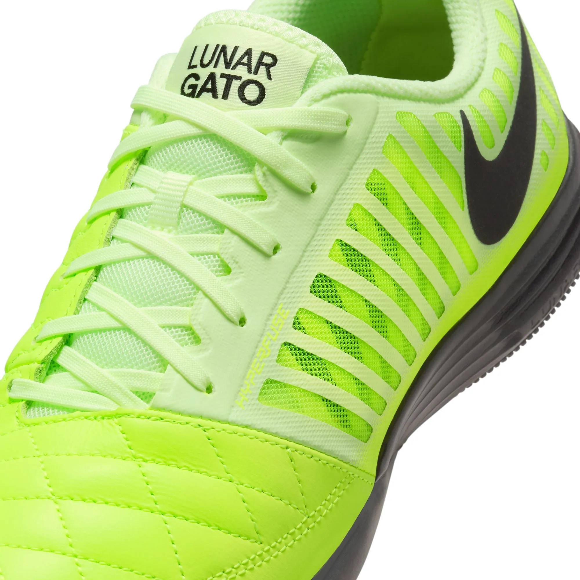 Nike Lunargato II  IN Indoor Soccer Shoes - Black/ Volt