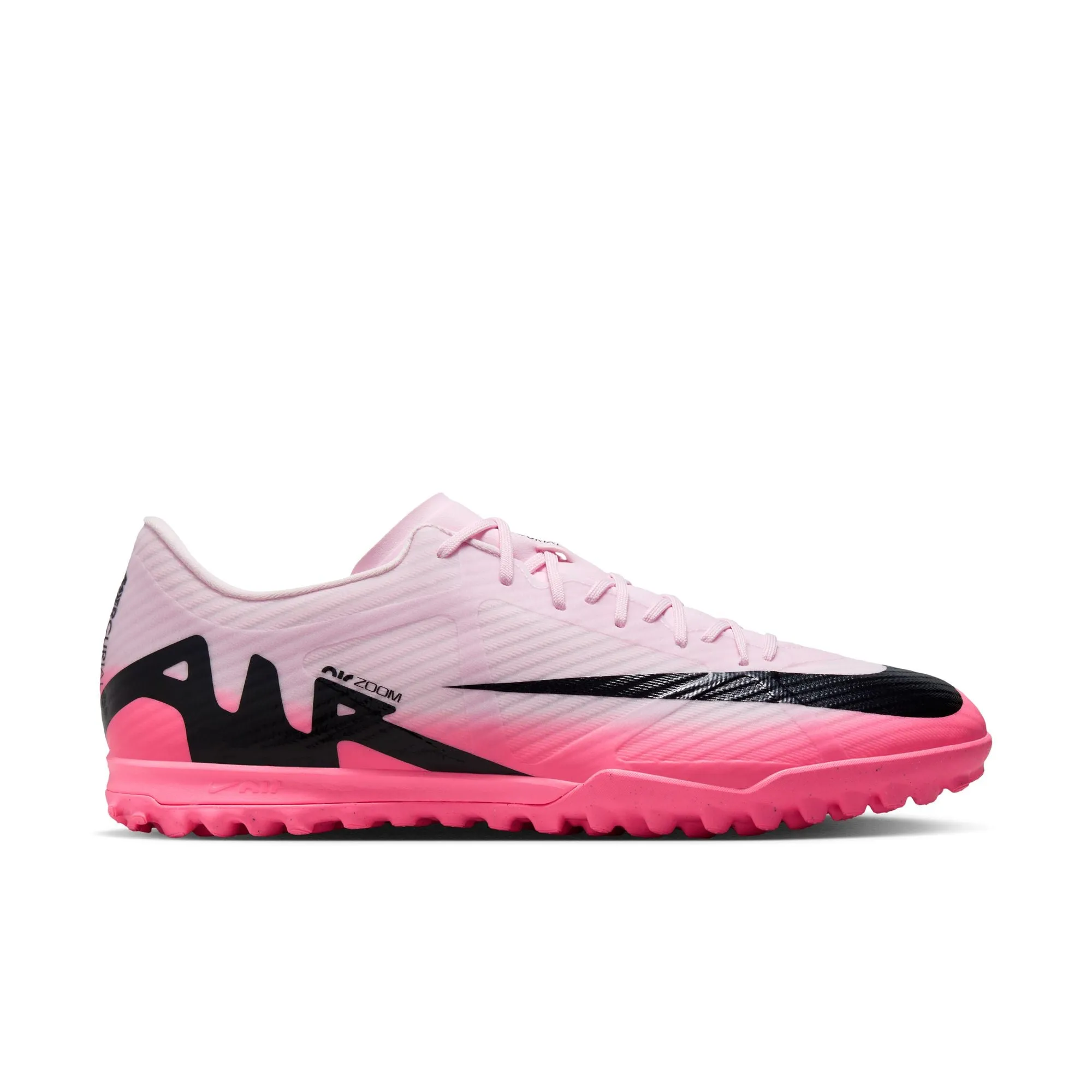 Nike Zoom Mercurial Vapor 15 Academy TF Turf Soccer Shoes -Pink Foam/Black