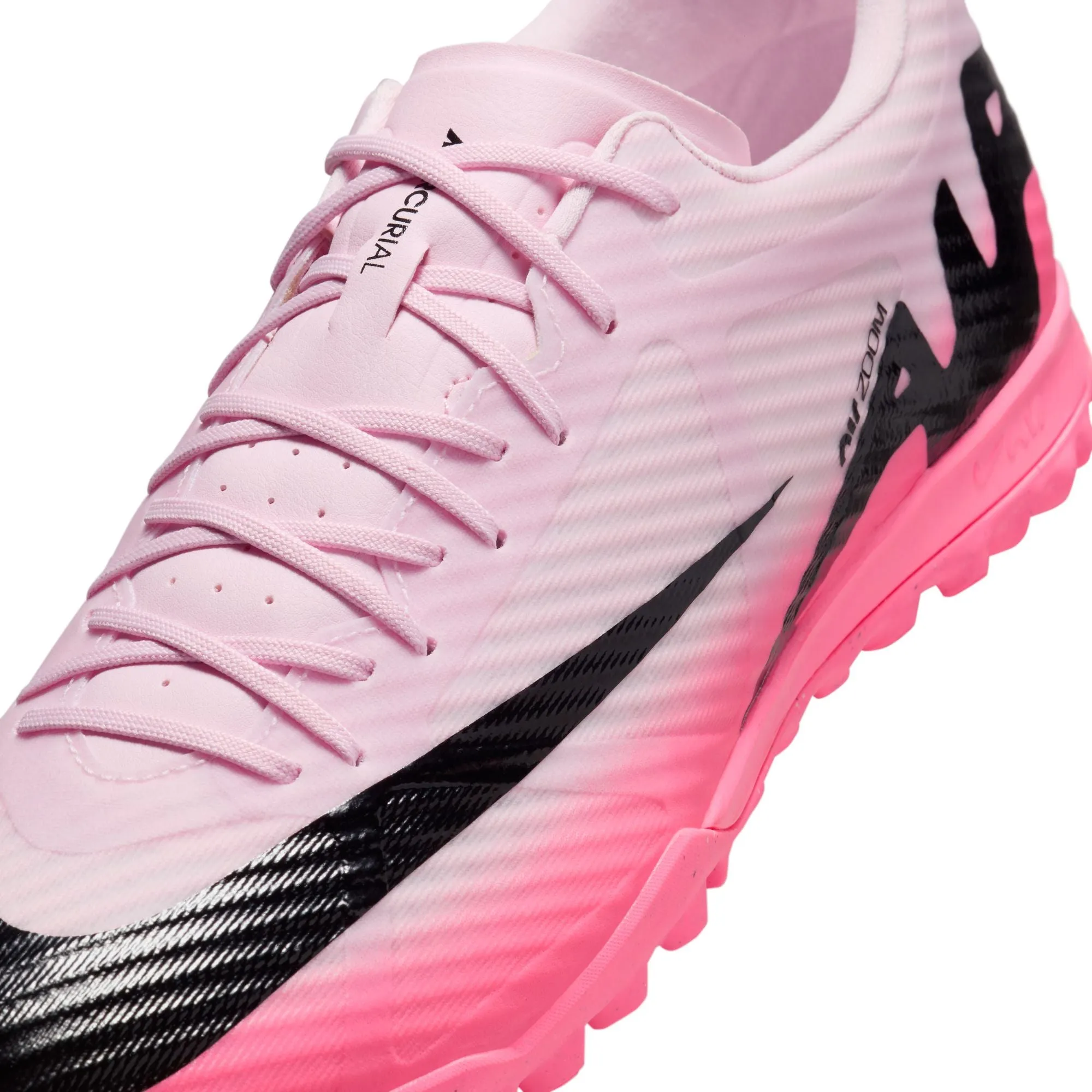 Nike Zoom Mercurial Vapor 15 Academy TF Turf Soccer Shoes -Pink Foam/Black