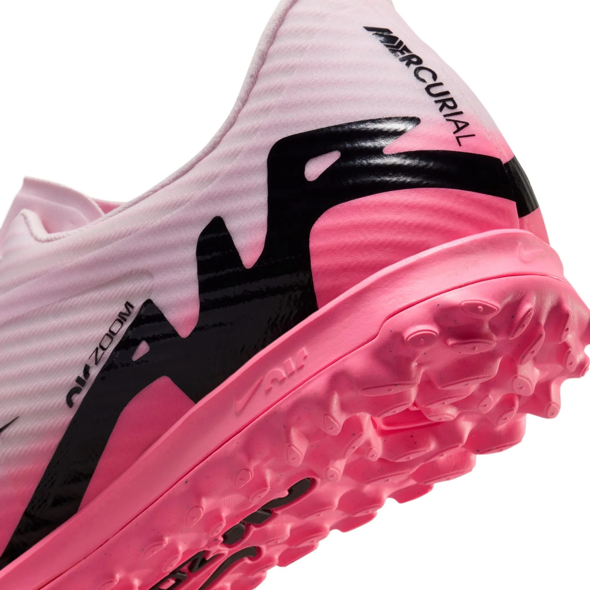 Nike Zoom Mercurial Vapor 15 Academy TF Turf Soccer Shoes -Pink Foam/Black