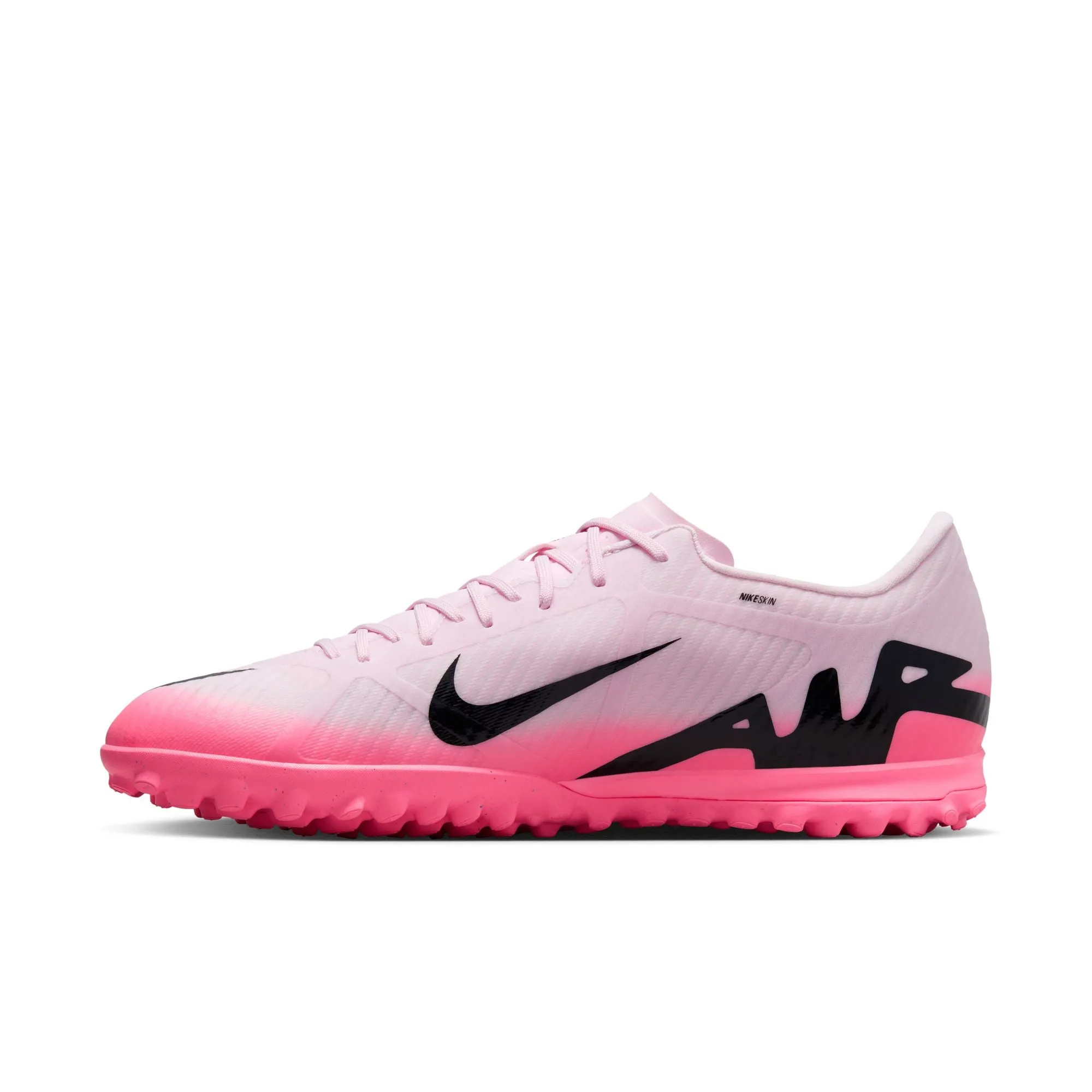 Nike Zoom Mercurial Vapor 15 Academy TF Turf Soccer Shoes -Pink Foam/Black
