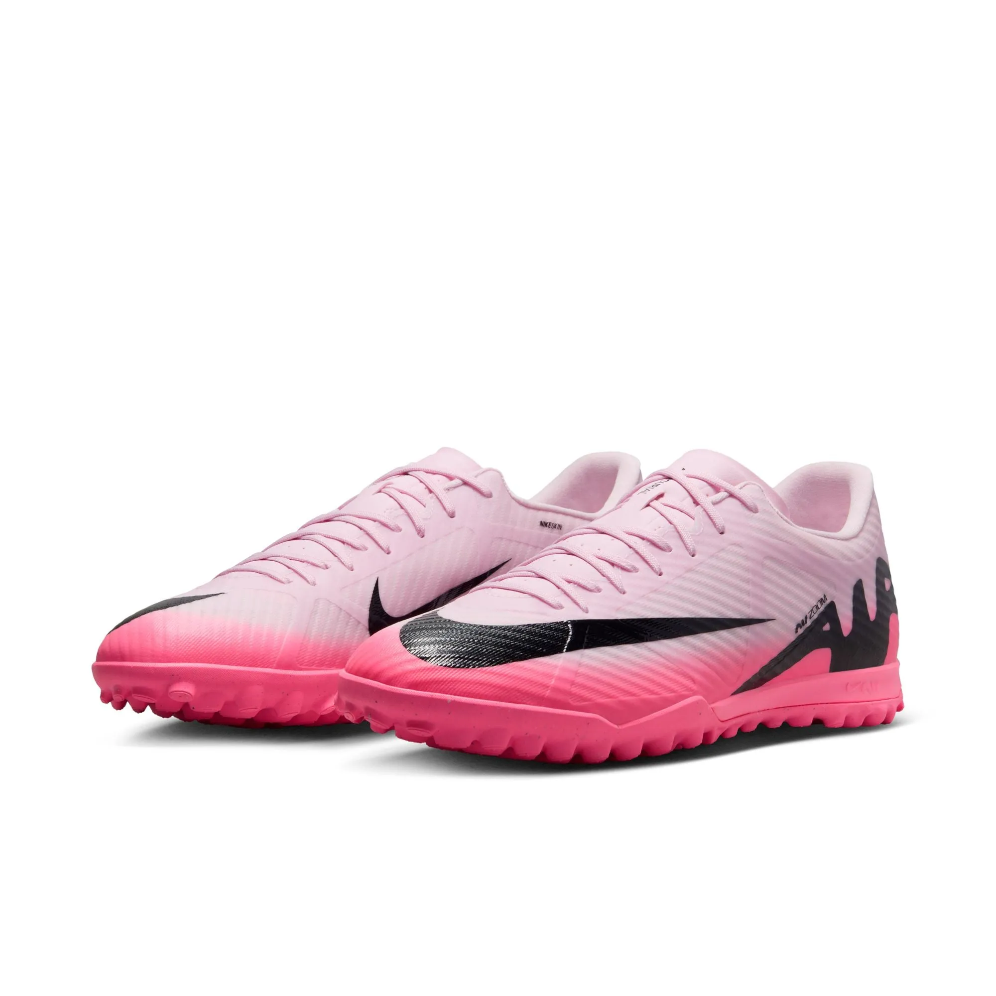 Nike Zoom Mercurial Vapor 15 Academy TF Turf Soccer Shoes -Pink Foam/Black