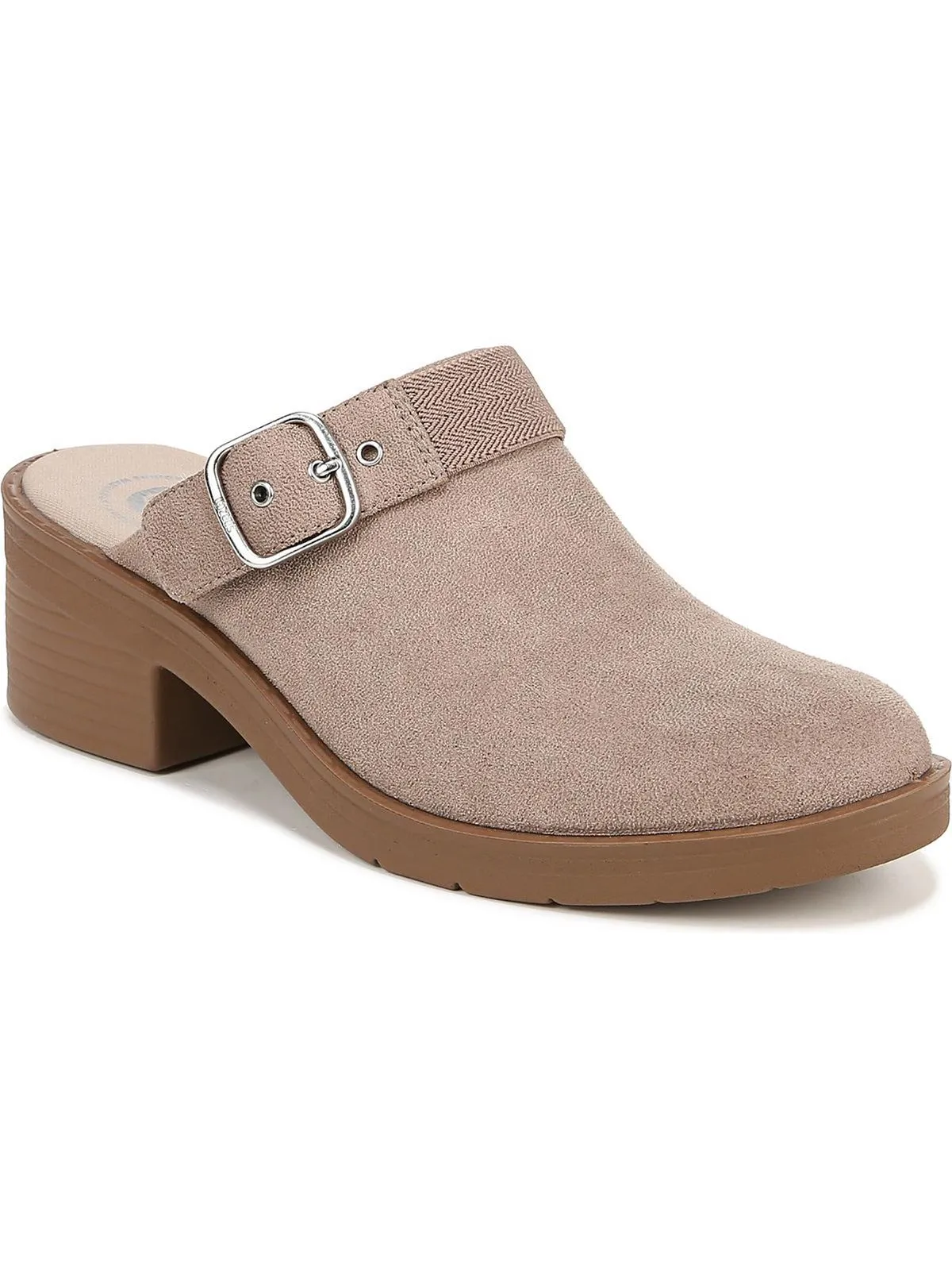 Open Book Womens Buckle Round Toe Clogs