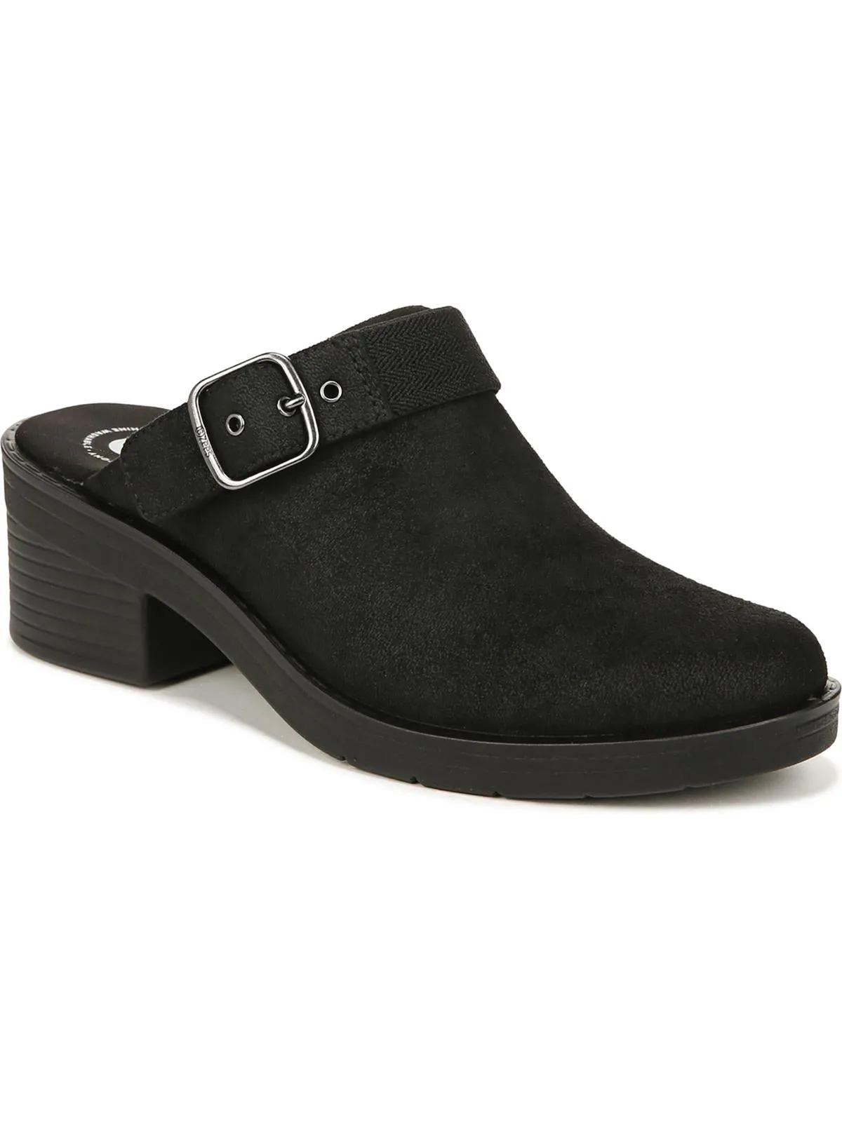 Open Book Womens Buckle Round Toe Clogs