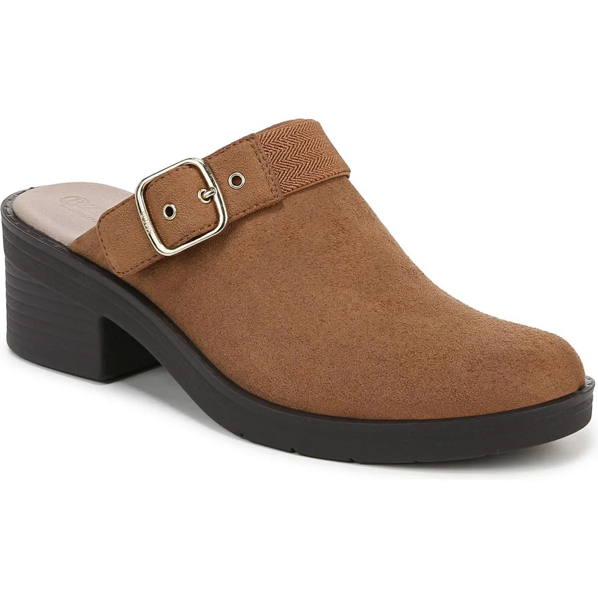 Open Book Womens Buckle Round Toe Clogs